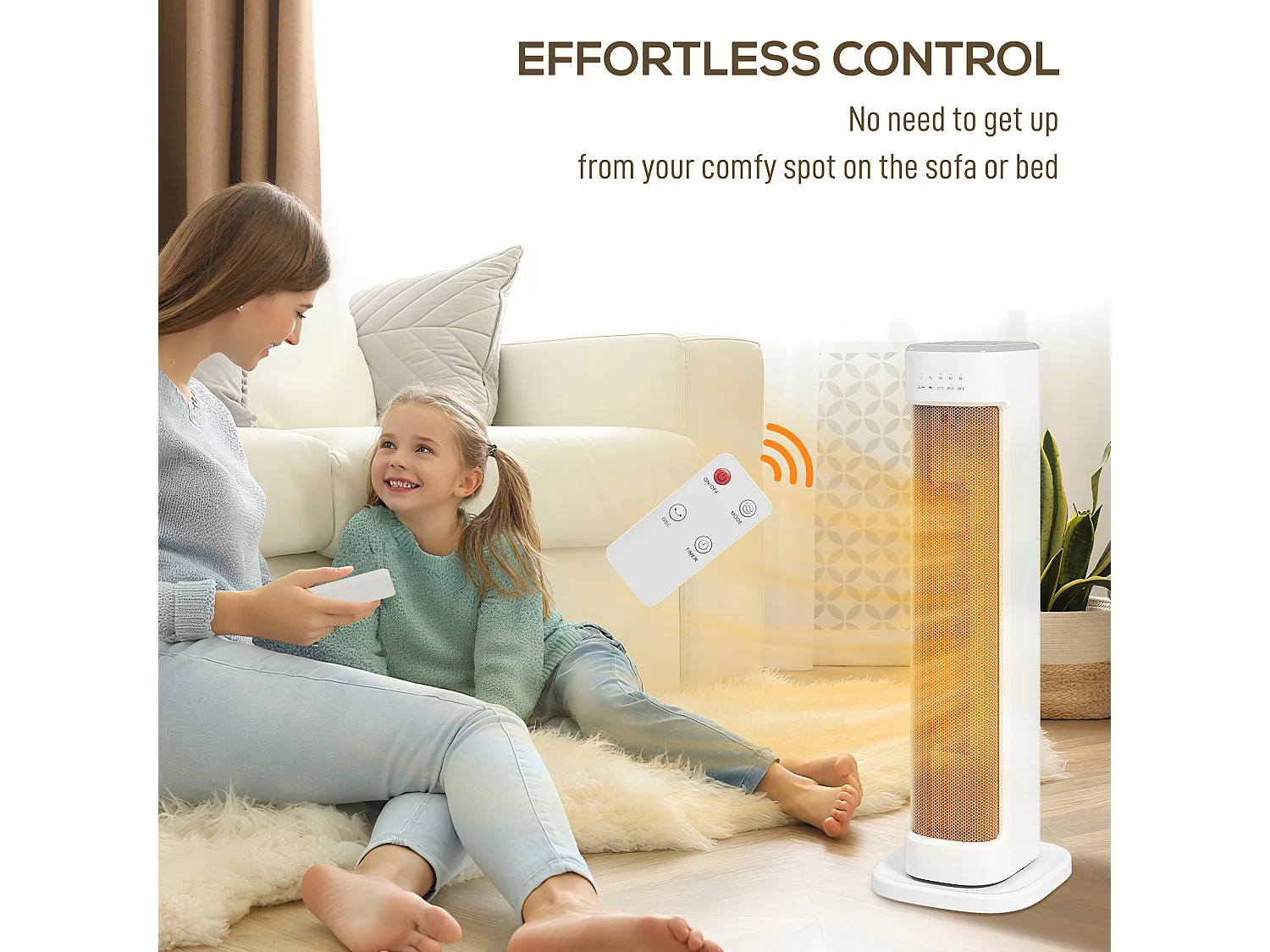 Stufa elettrica ceramico 2000w con 3 temperature regolabili stufetta elettrica