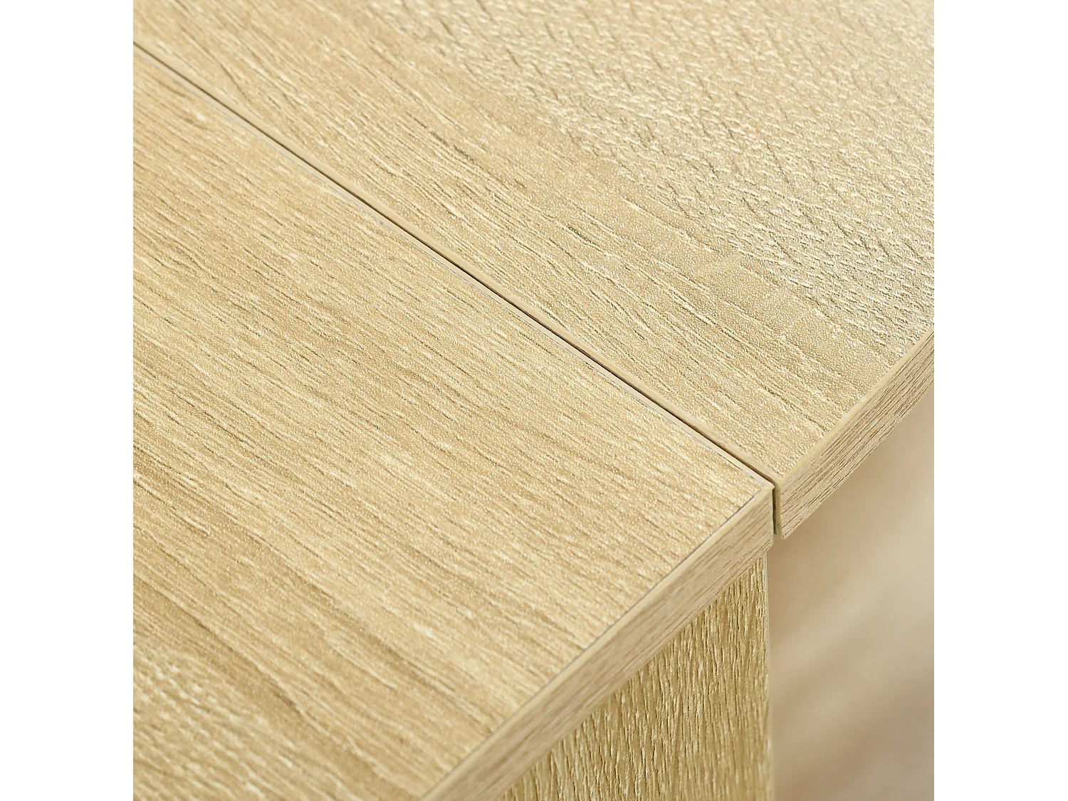 Tavolo pieghevole da pranzo a 2 ribalte in legno colore rovere