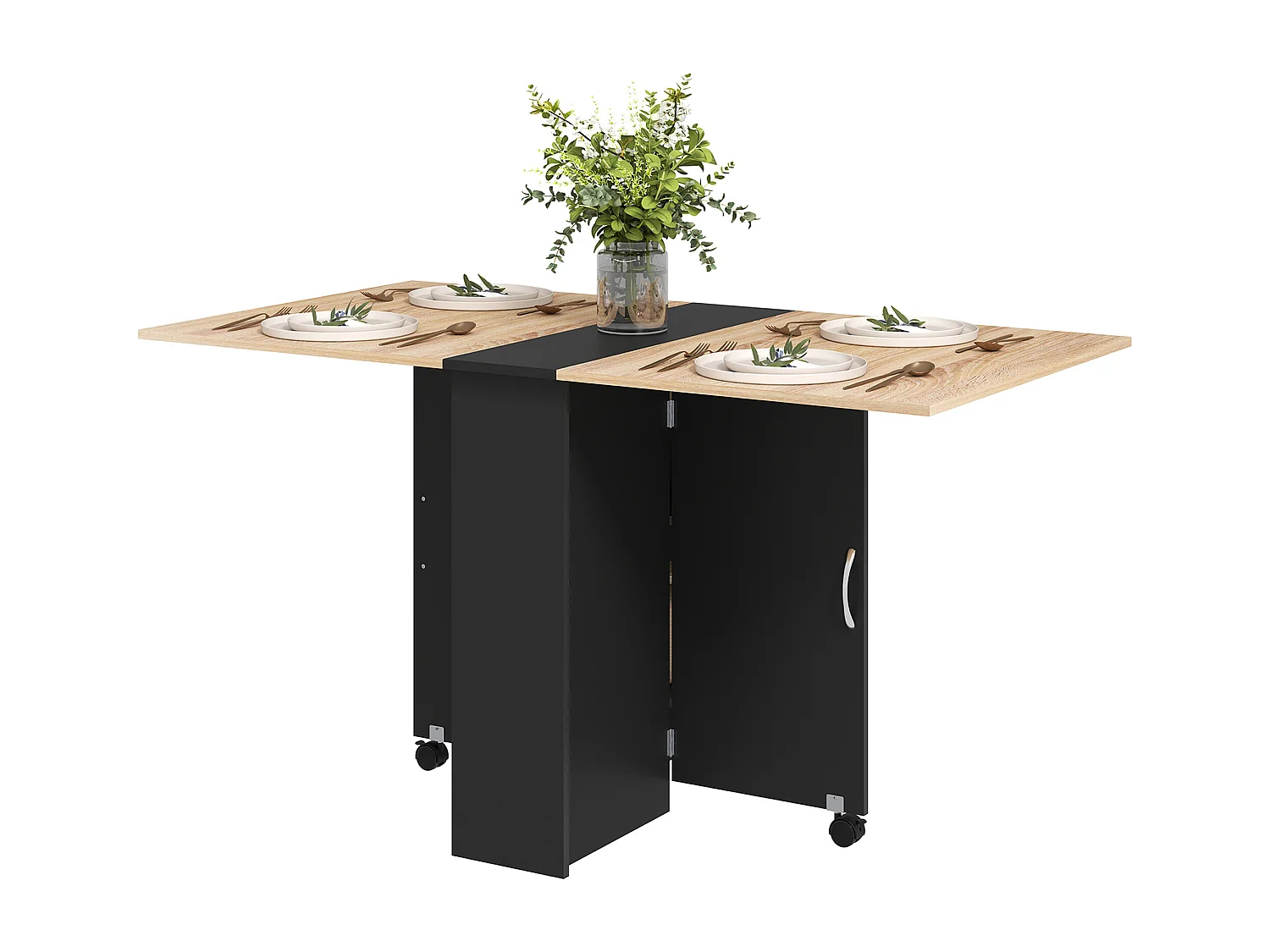 Tavolo da pranzo pieghevole tavolo cucina a ribalta per 6 persone