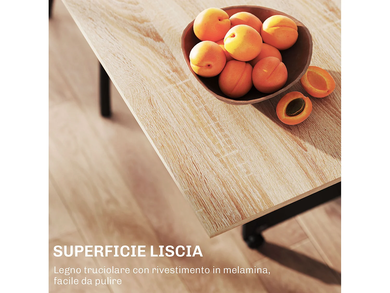 Tavolo da pranzo pieghevole tavolo cucina a ribalta per 6 persone