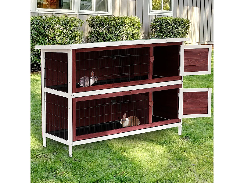 Conigliera da Esterno in Legno, Gabbia per Conigli