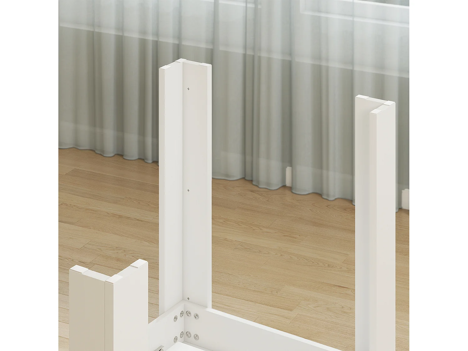 Tavolo da pranzo allungabile per 6-8 persone con pannelli a ribalta