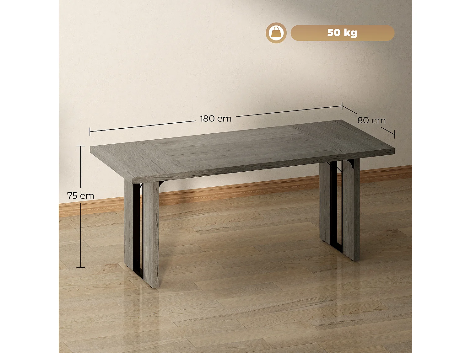 tavolo da pranzo per 8 persone, tavolo cucina con piano spesso