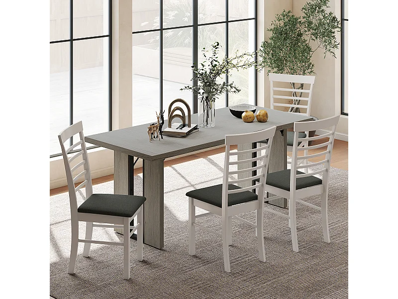 tavolo da pranzo per 8 persone, tavolo cucina con piano spesso