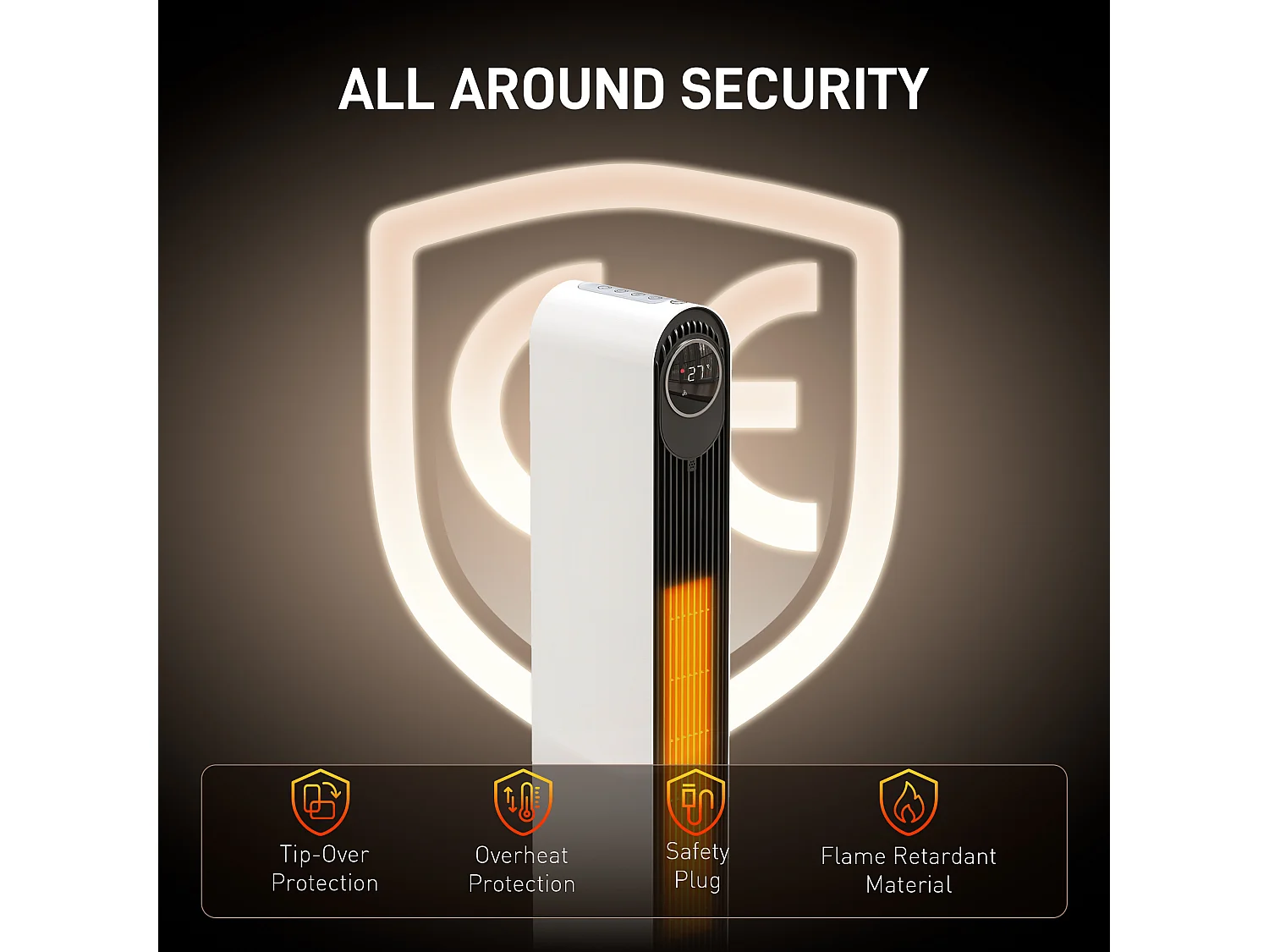 Stufetta elettrica basso consumo, 2000w stufa elettrica ceramica