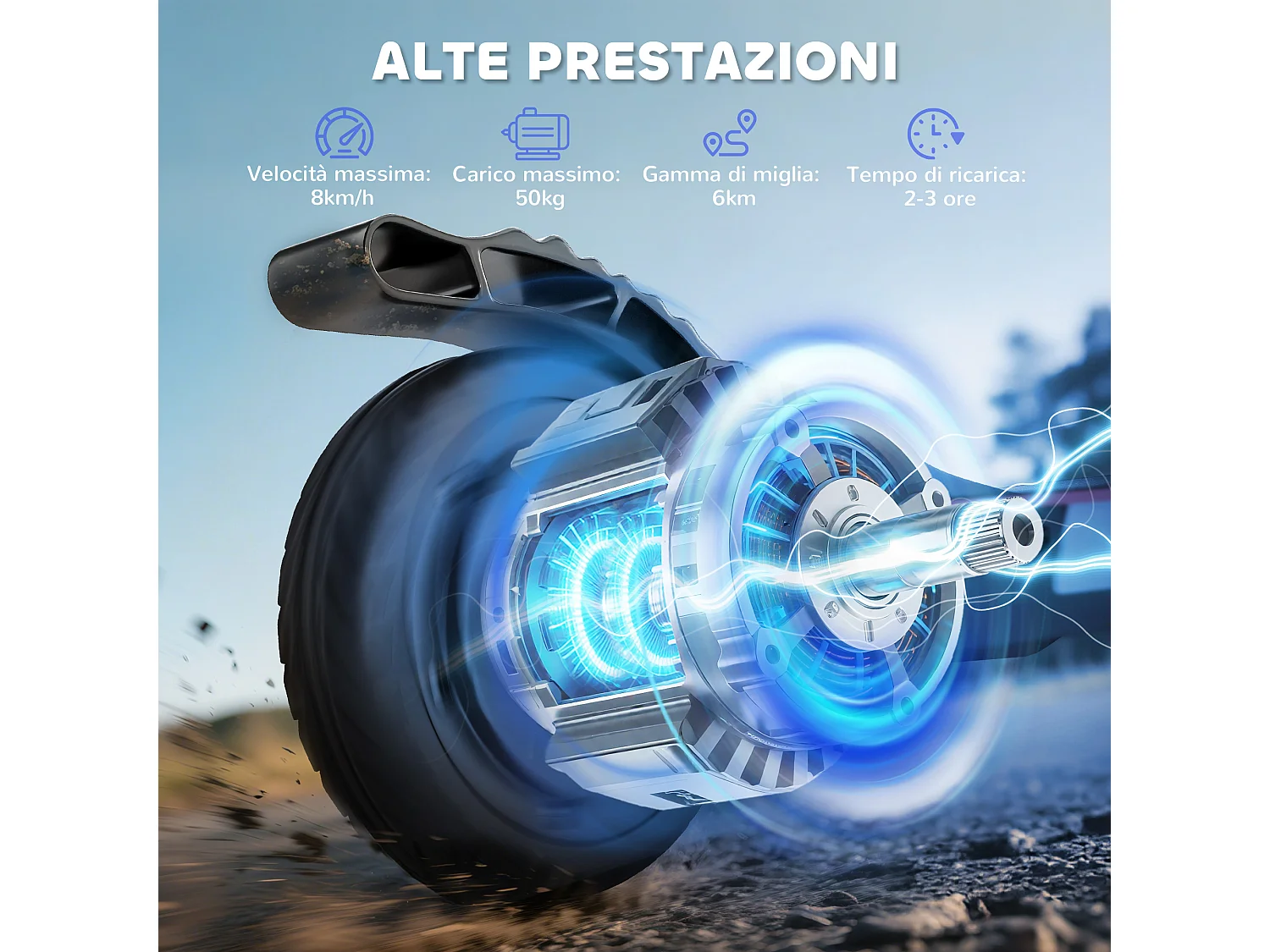 Monopattino elettrico per bambini 120w altezza regolabile nero