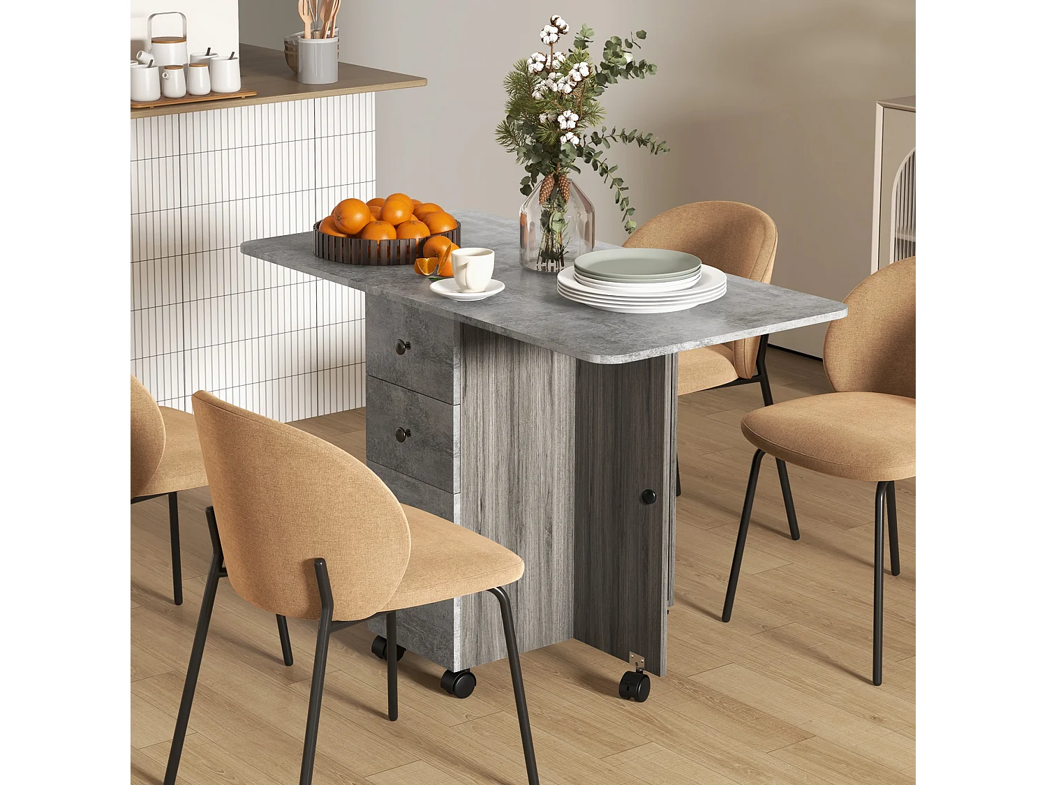 Tavolo da pranzo pieghevole tavolo cucina a ribalta