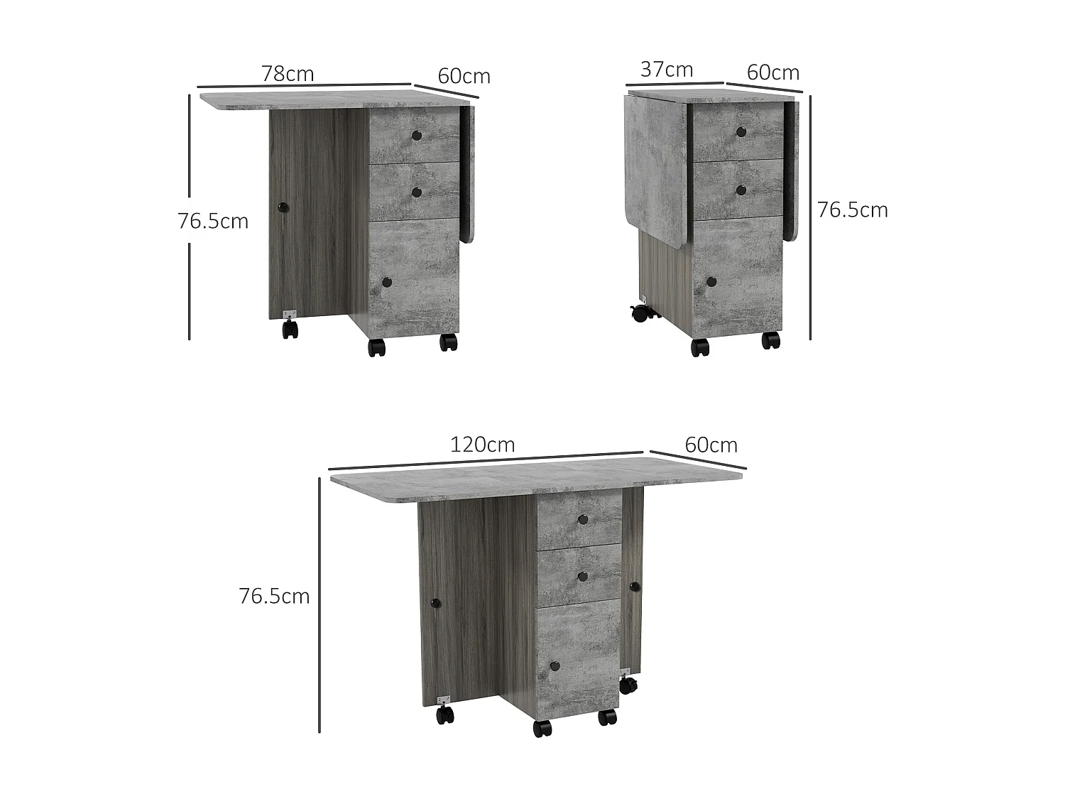 Tavolo da pranzo pieghevole tavolo cucina a ribalta