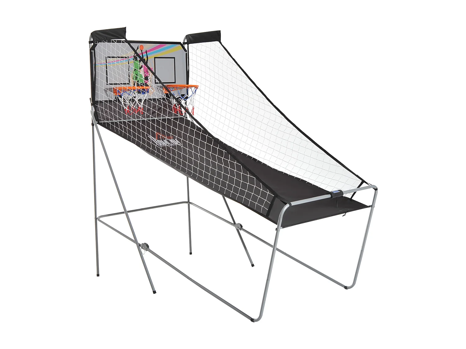 Canestri basket con tabellone led e 8 modalità di gioco bianco e nero