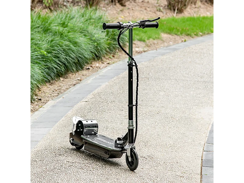 Monopattino elettrico 120w per bambini pieghevole e regolabile nero