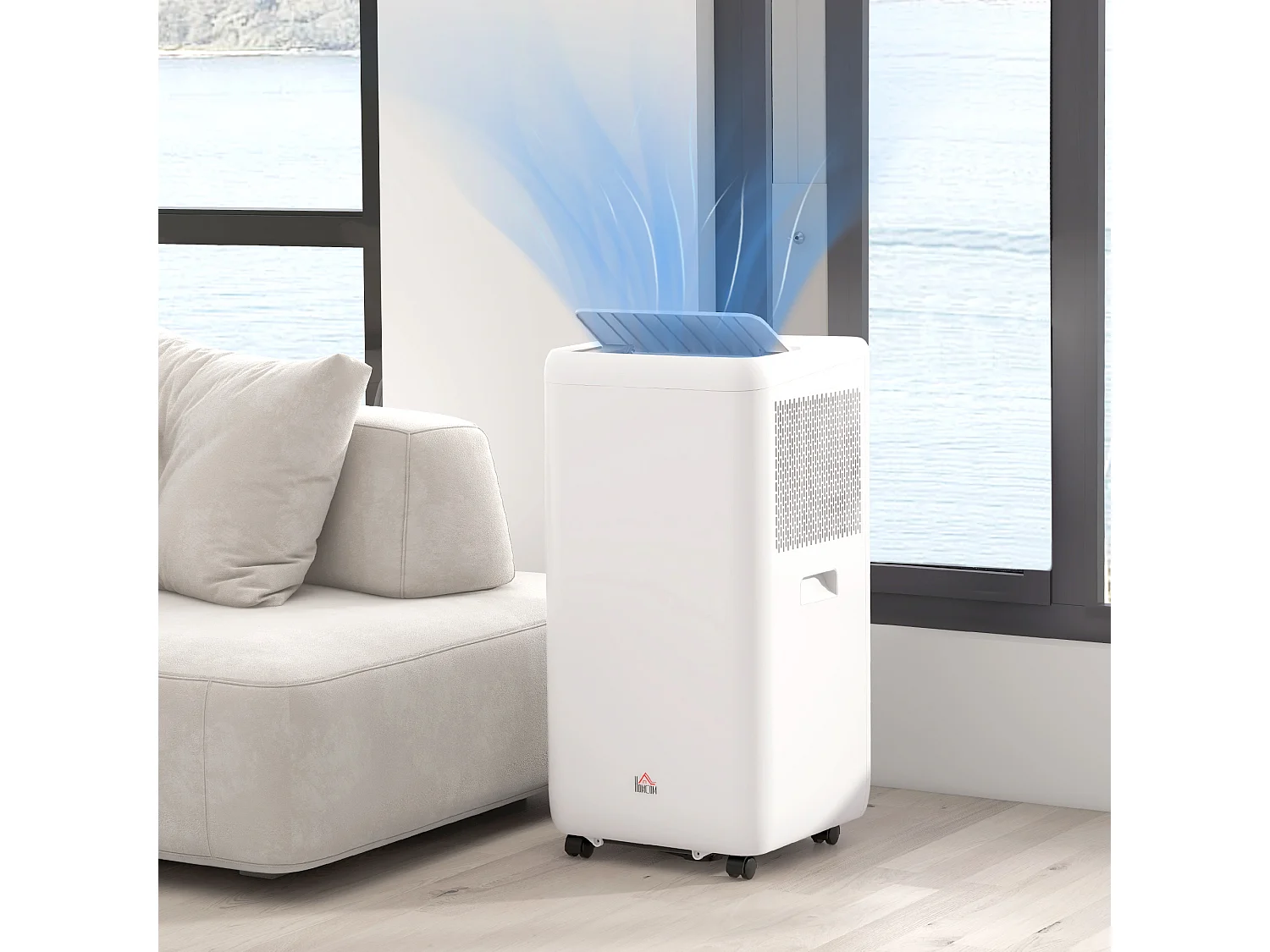 Climatizzatore portatile 12000btu 3.5kw 5 in 1 condizionatore con 2 velocità e timer 24h