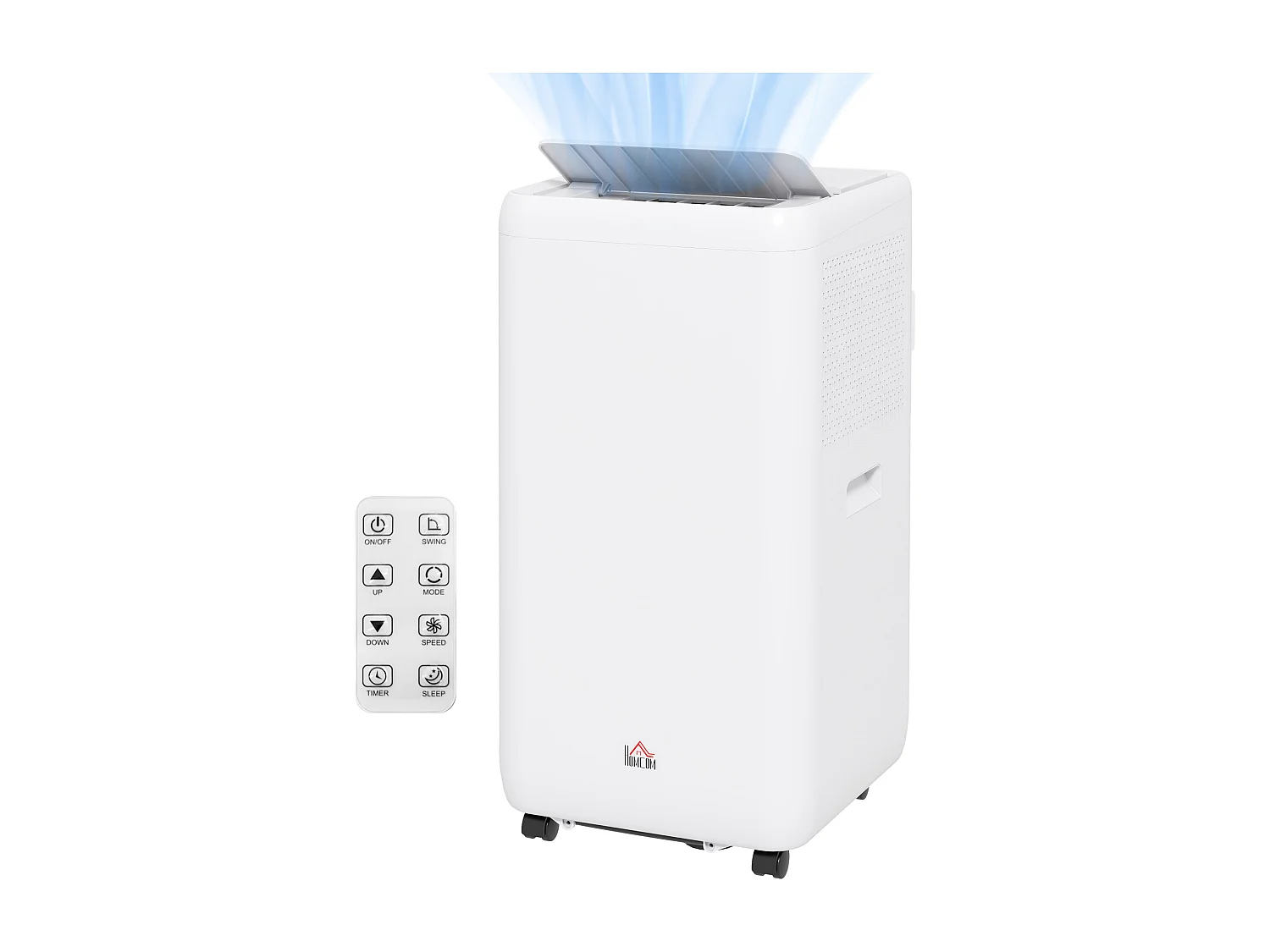 Climatizzatore portatile 12000btu 3.5kw 5 in 1 condizionatore con 2 velocità e timer 24h