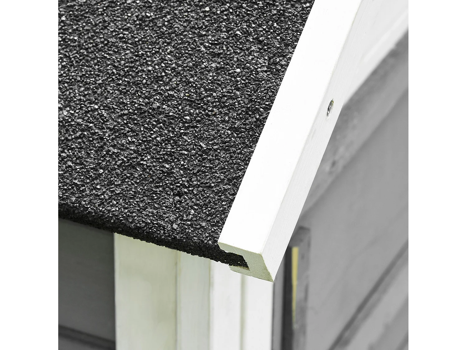 Casetta per conigli in legno area aperta rampa fondo estraibile