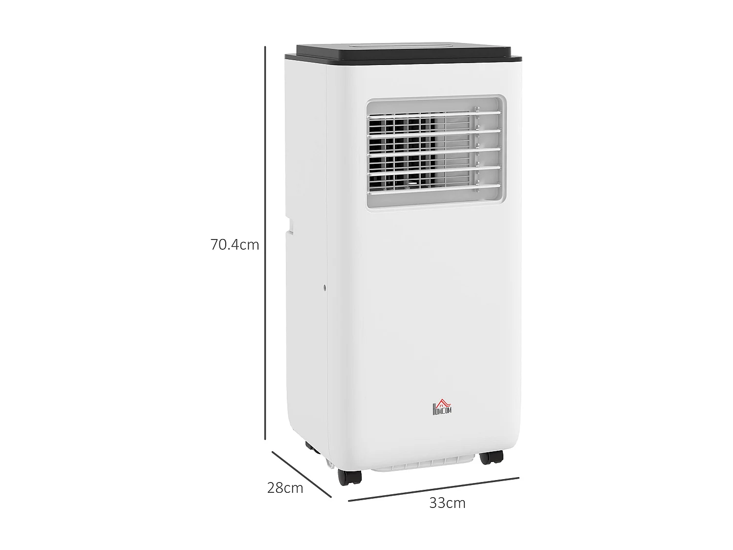 Condizionatore portatile 7000 btu 2kw con 5 in 1 e timer 24h