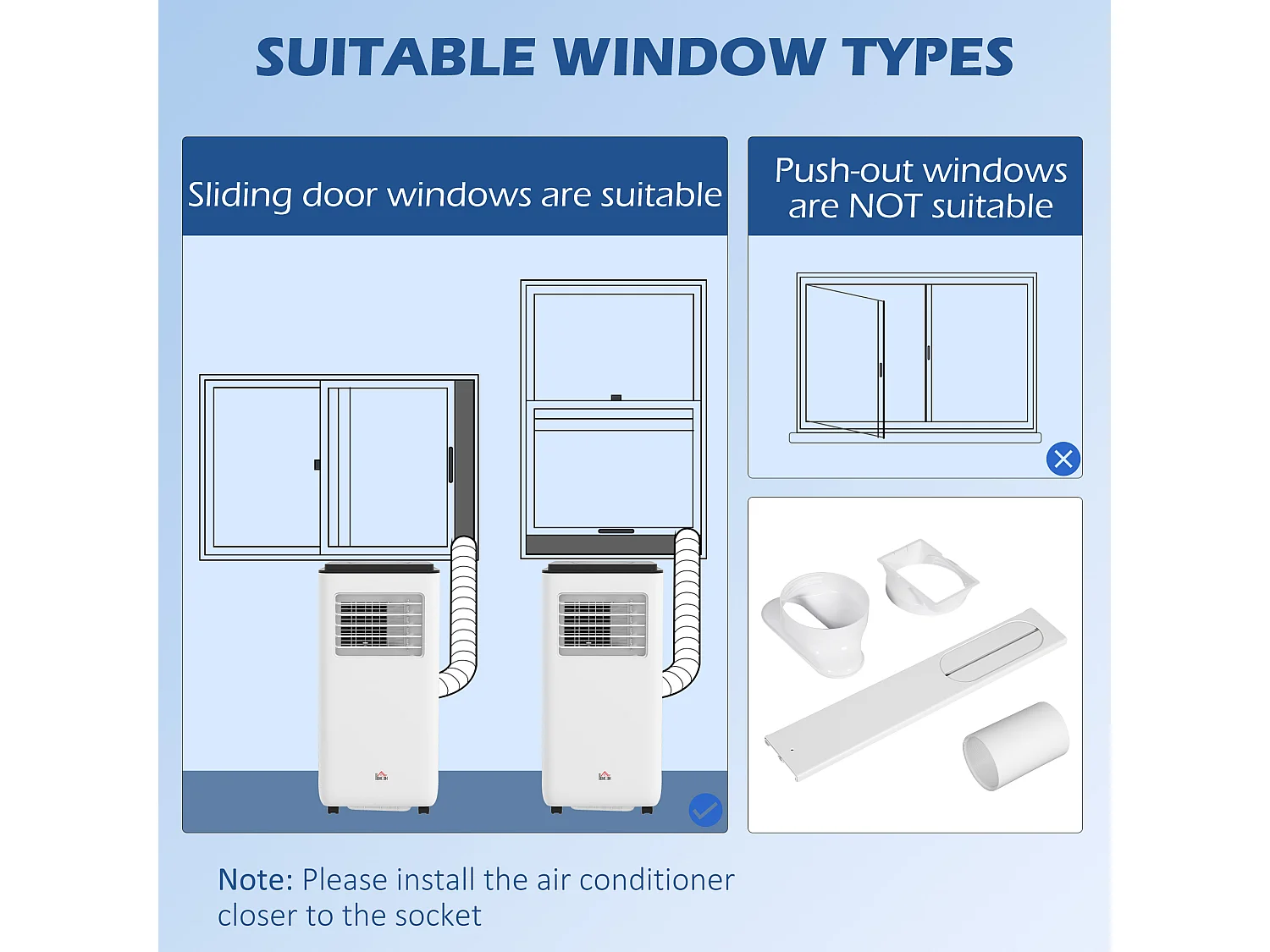 Condizionatore portatile 7000 btu 2kw con 5 in 1 e timer 24h