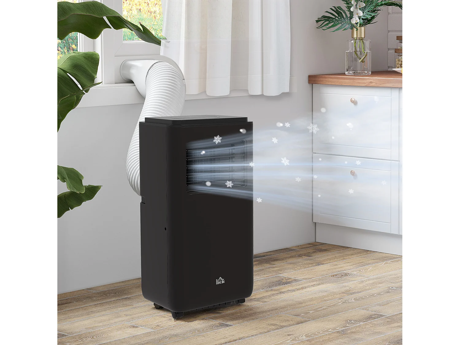 Condizionatore portatile 9000btu 2.6kw con 5 modalità, 3 velocità e timer 24h