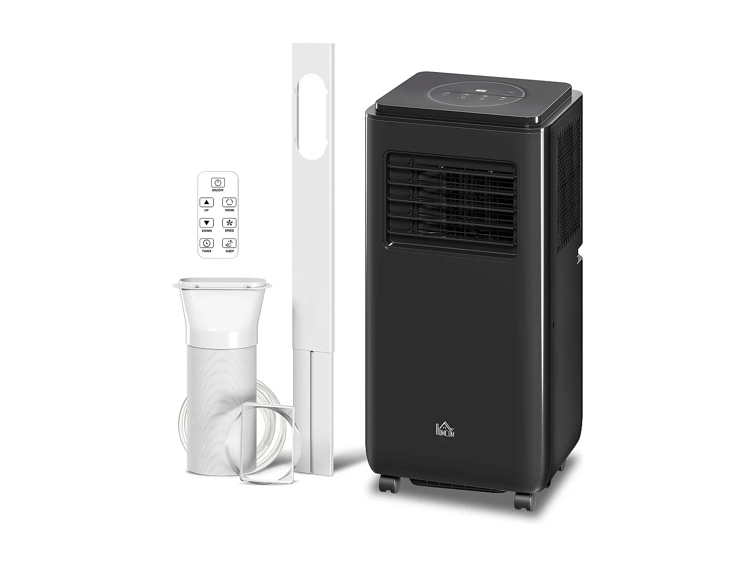 Condizionatore portatile 9000btu 2.6kw con 5 modalità, 3 velocità e timer 24h