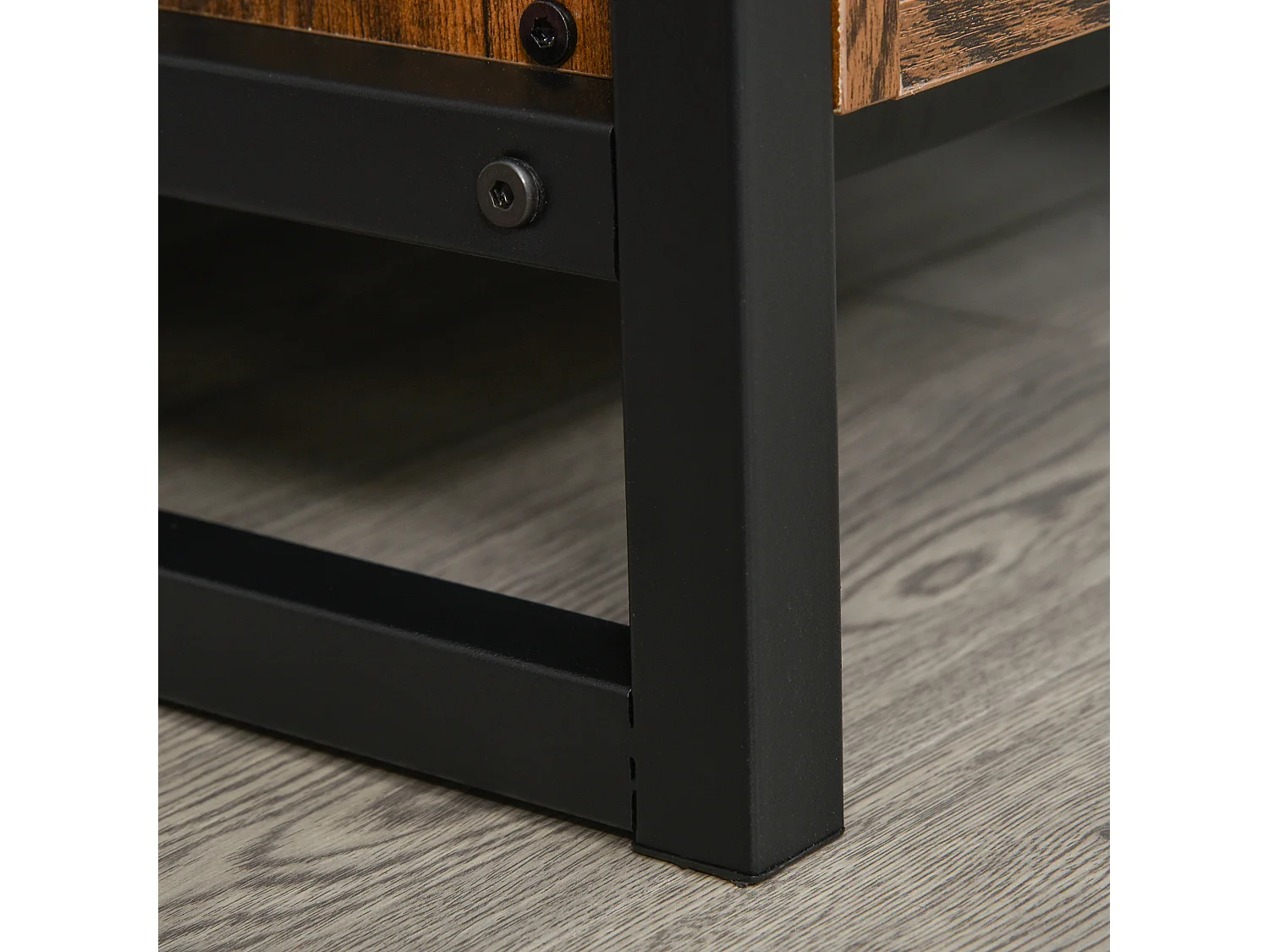 Mobile portabottiglie per 9 vini con portacalici in stile industriale