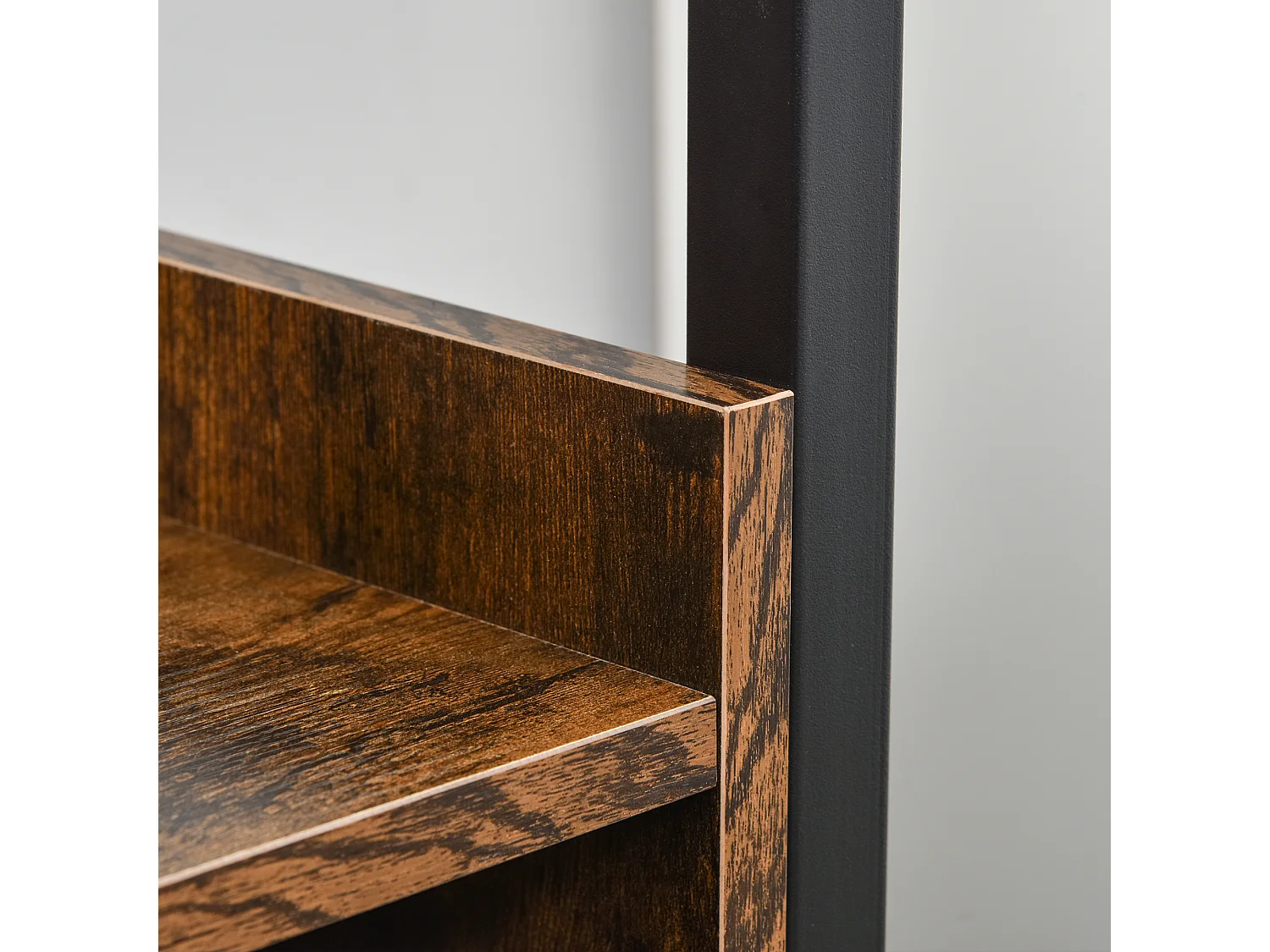 Mobile portabottiglie per 9 vini con portacalici in stile industriale