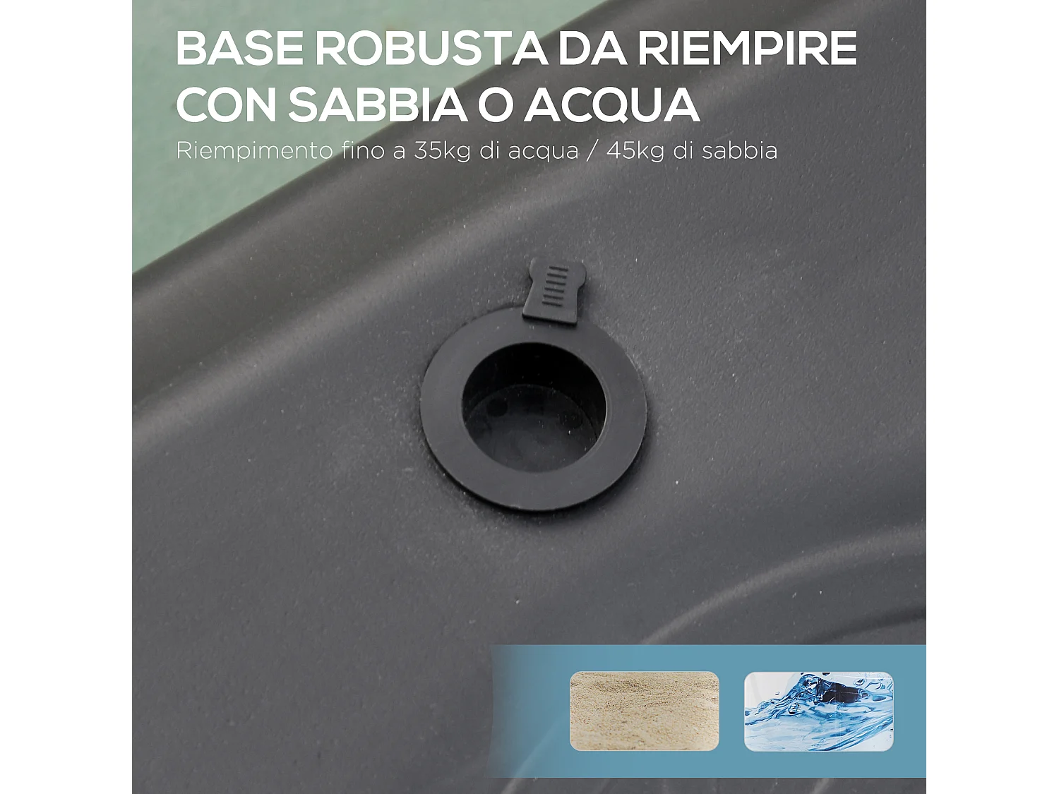 Canestro Portatile da Basket con Altezza Regolabile