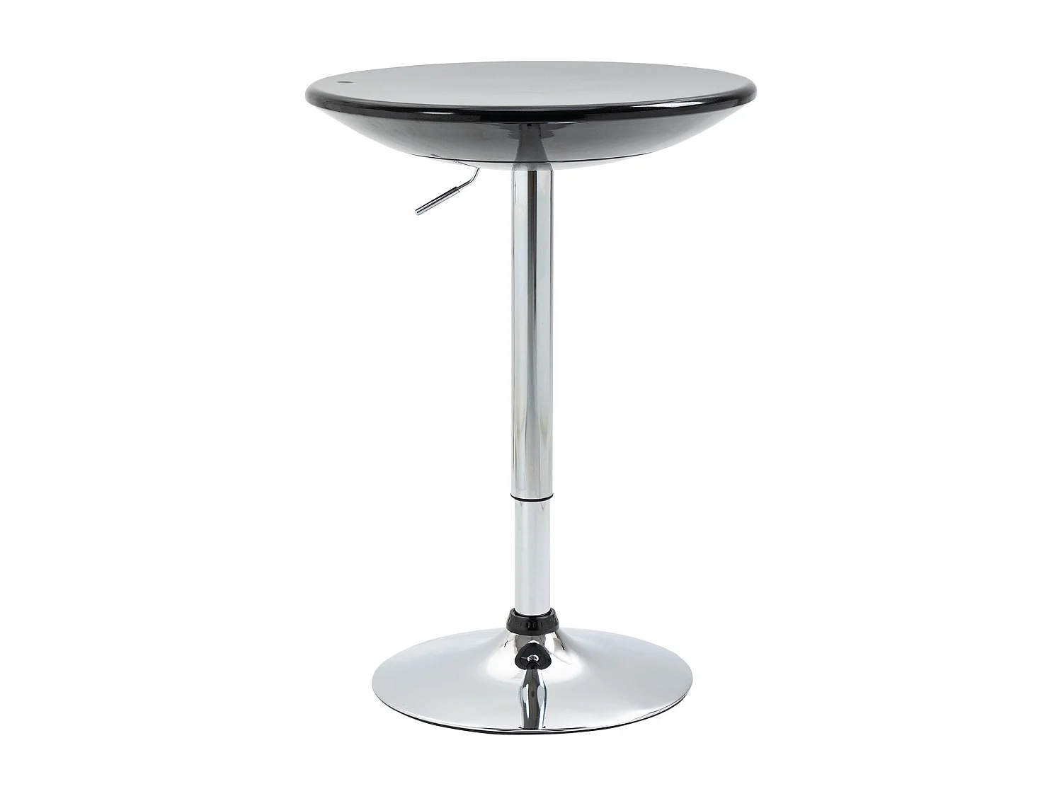 Tavolo rotondo da bar con piano girevole altezza regolabile