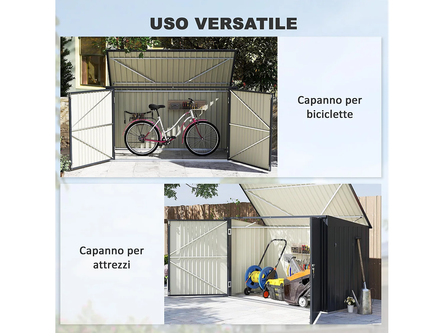 Copribidoni per 3 cassonetti da 240l con coperchio grigio