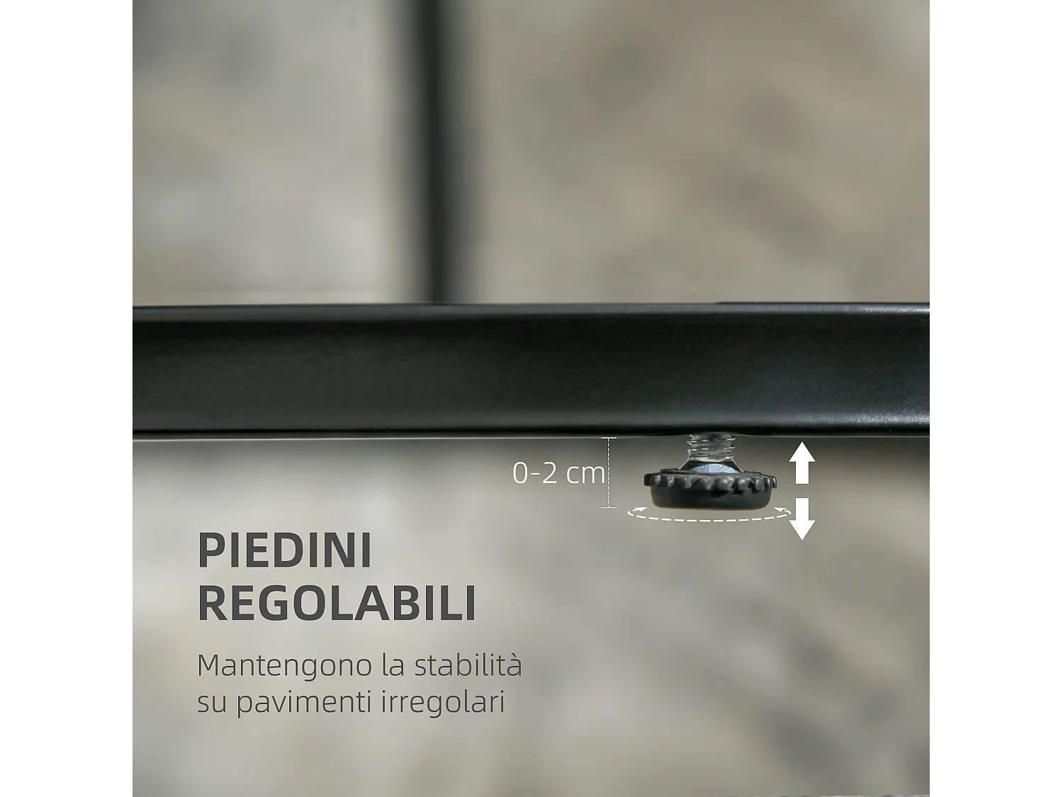 Tavolino salotto sovrapponibili con piano effetto marmo