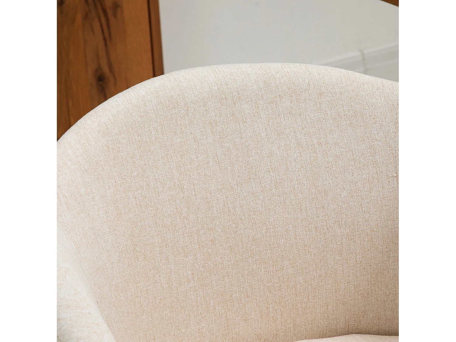 Set di 2 sedie da pranzo stile scandinavo sedie da cucina in tessuto effetto lino