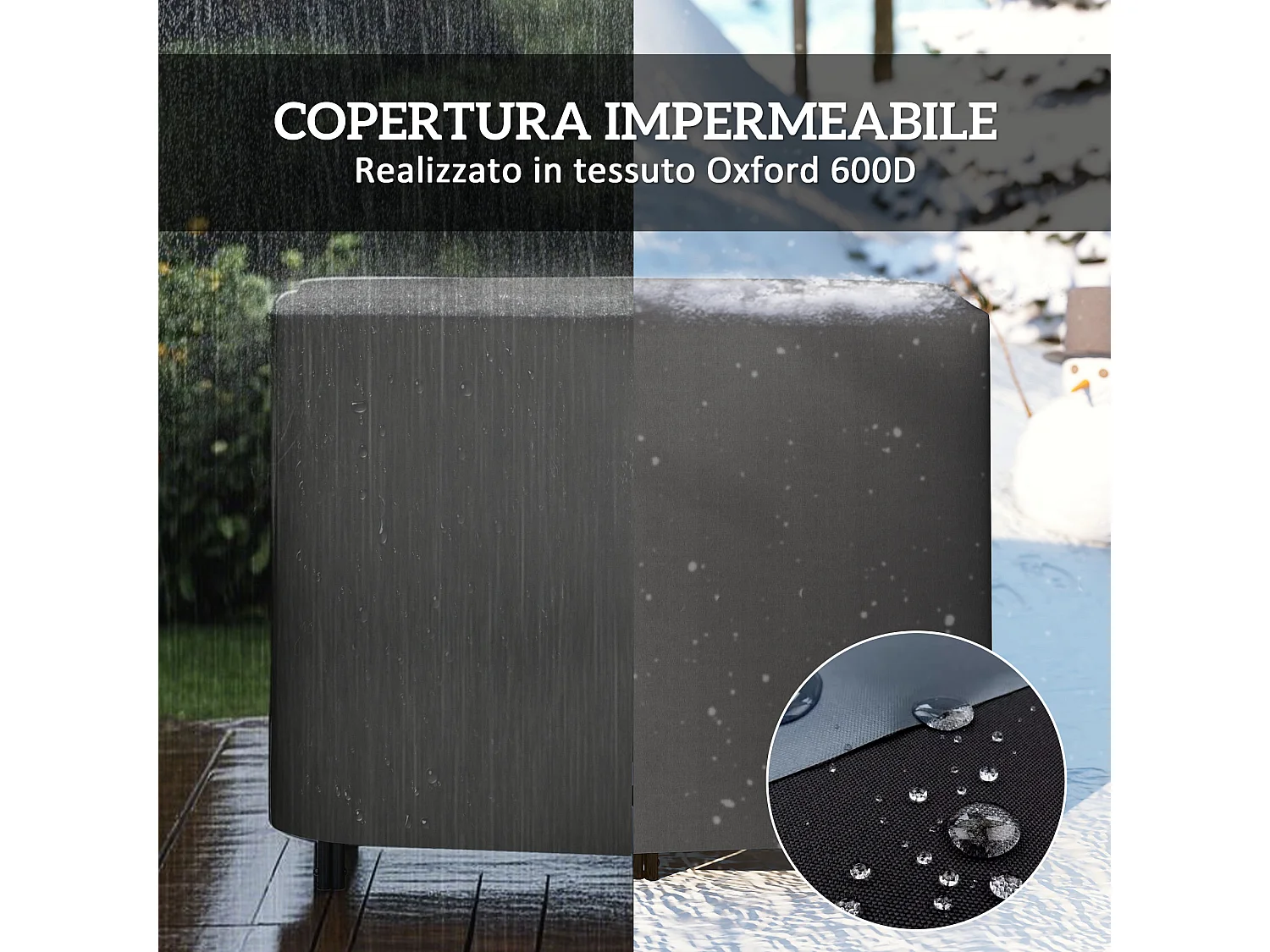 Portalegna regolabile con copertura e telo di trasporto metallo nero