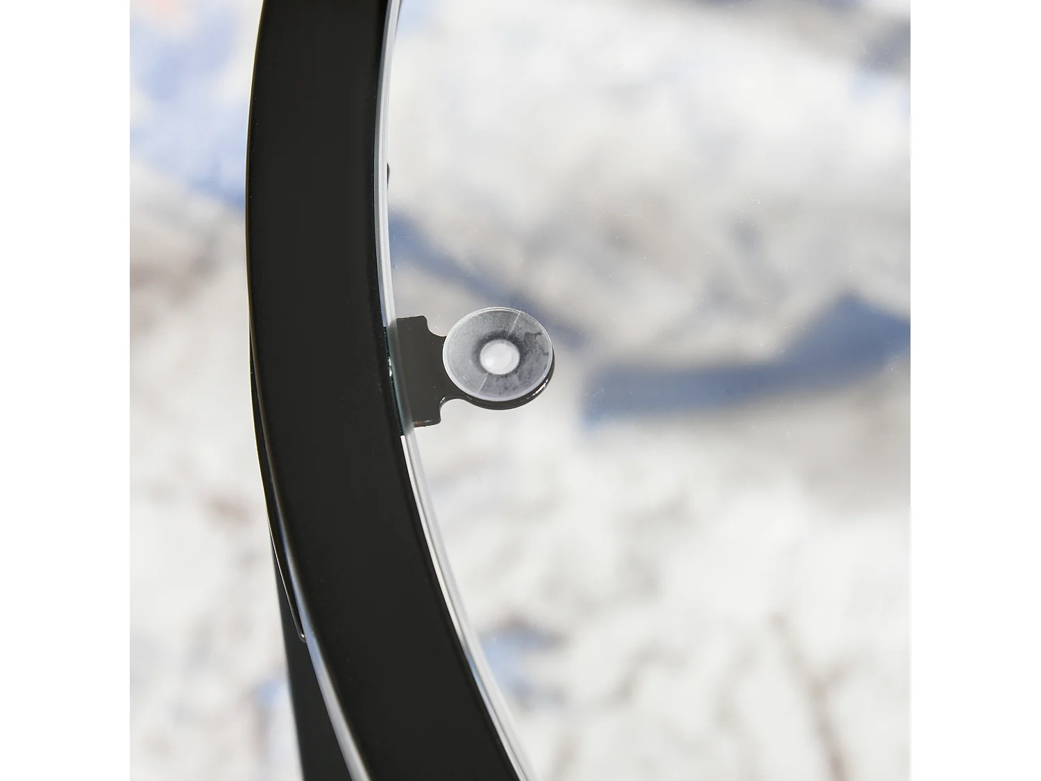 Set di 2 tavolini da caffè sovrapponibili tavolini da salotto impilabili in vetro temperato