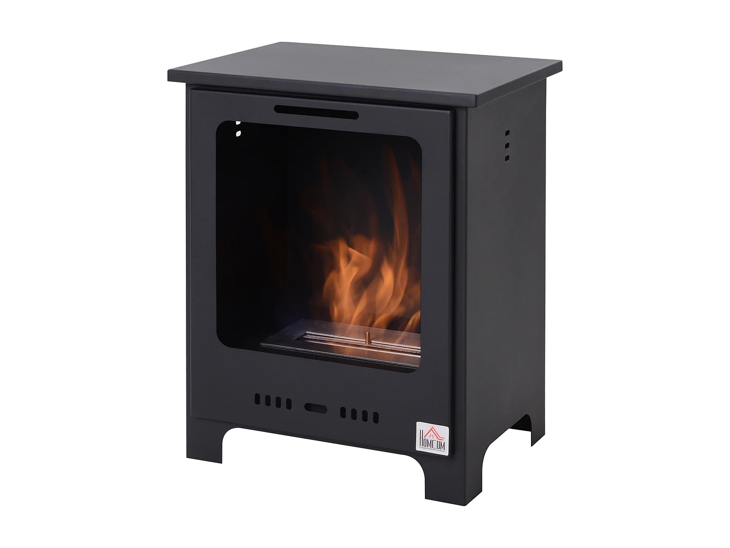 Caminetto bioetanolo 0.9l nero efficiente