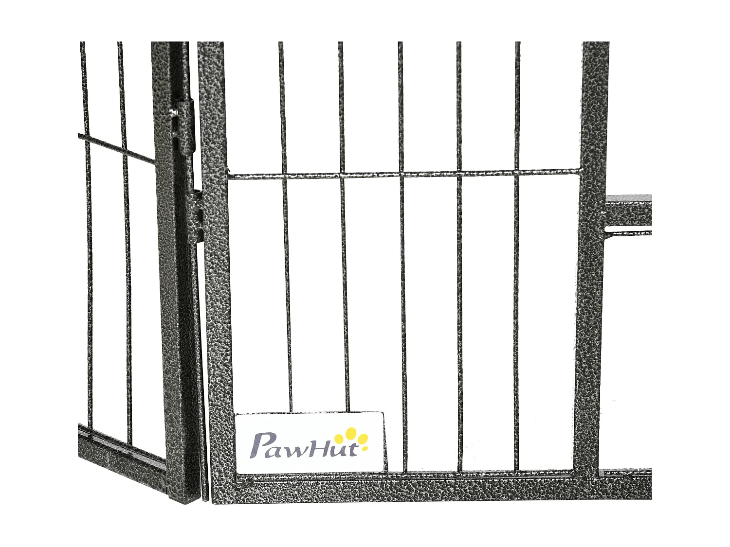 Recinto per cani 16 pannelli modulabili 2 ingressi grigio