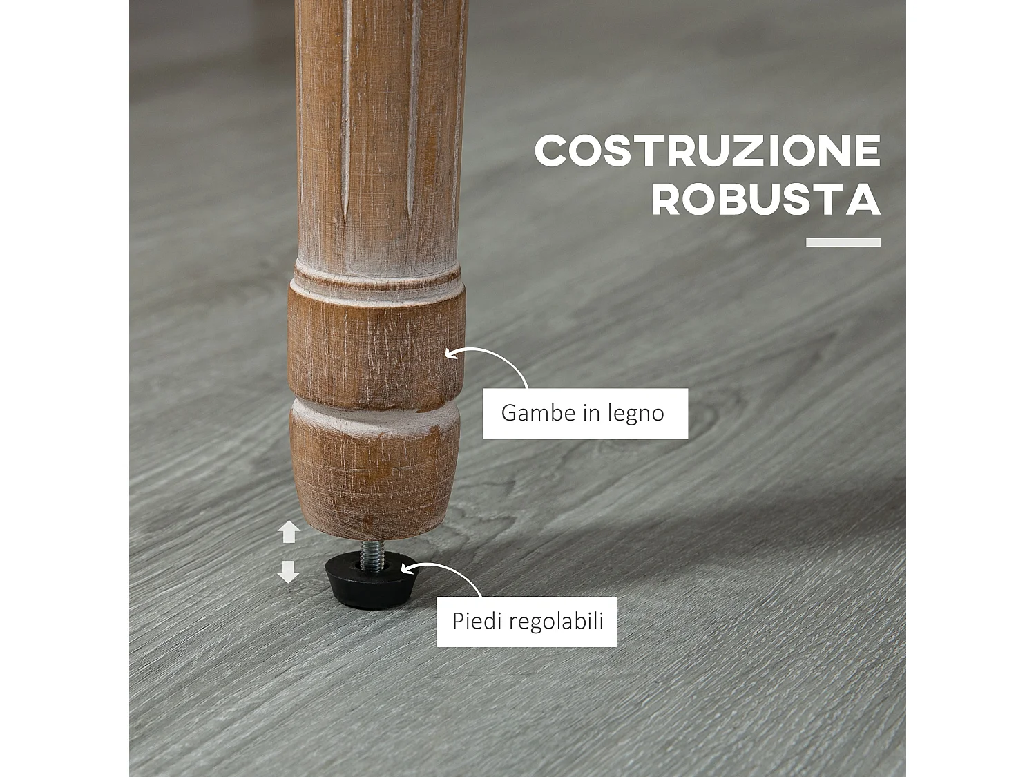 Sedia da pranzo in legno, sedia imbottita per salotto