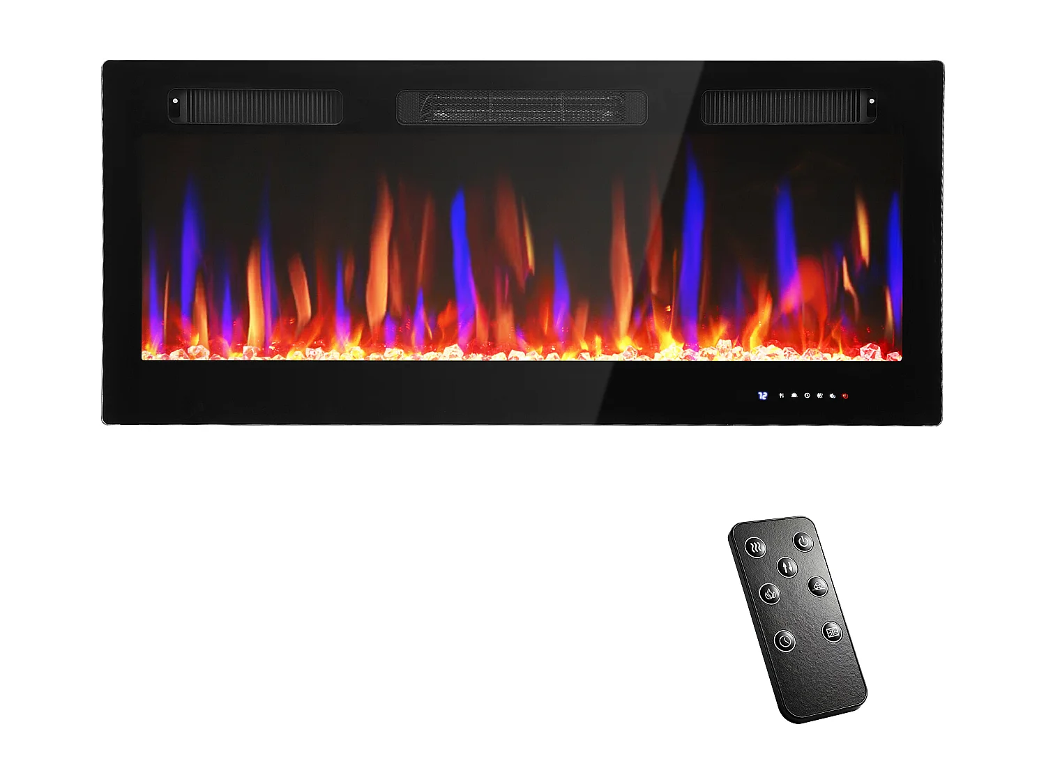 Camino elettrico da parete 900/1800w riscaldamento ultra sottile 9.4cm