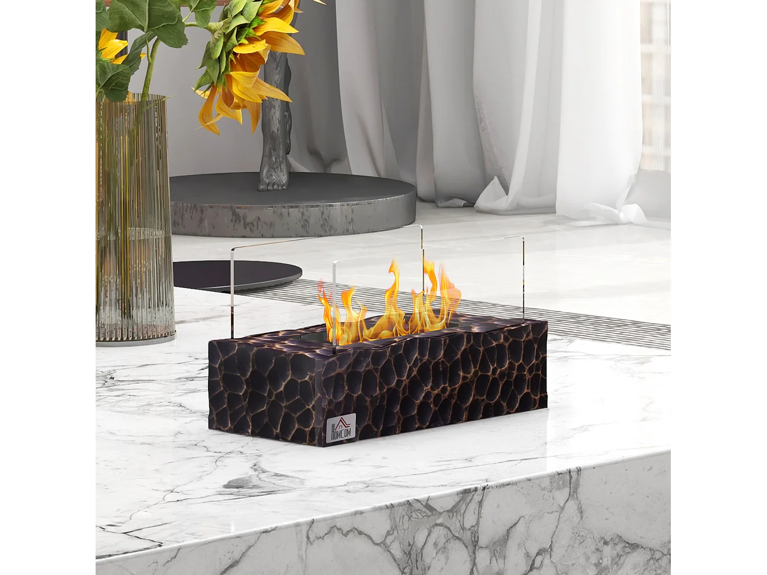 Camino a bioetanolo da tavolo bruciatore da 1.15l copertura 8㎡