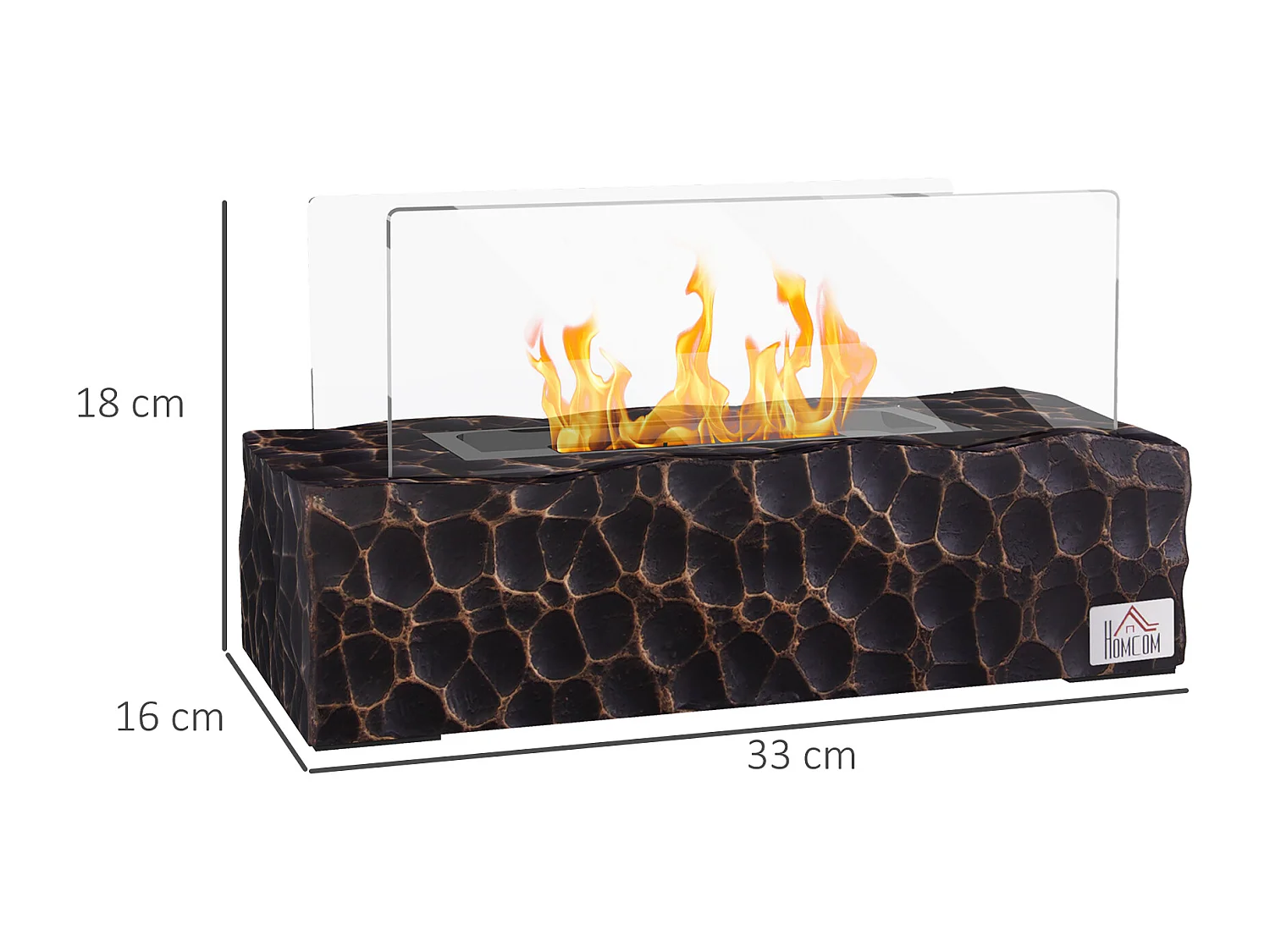 Camino a bioetanolo da tavolo bruciatore da 1.15l copertura 8㎡