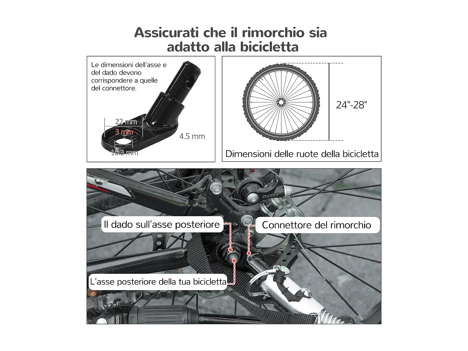 Rimorchio bici per cani 2 in 1 con 2 ingressi tasche portaoggetti blu