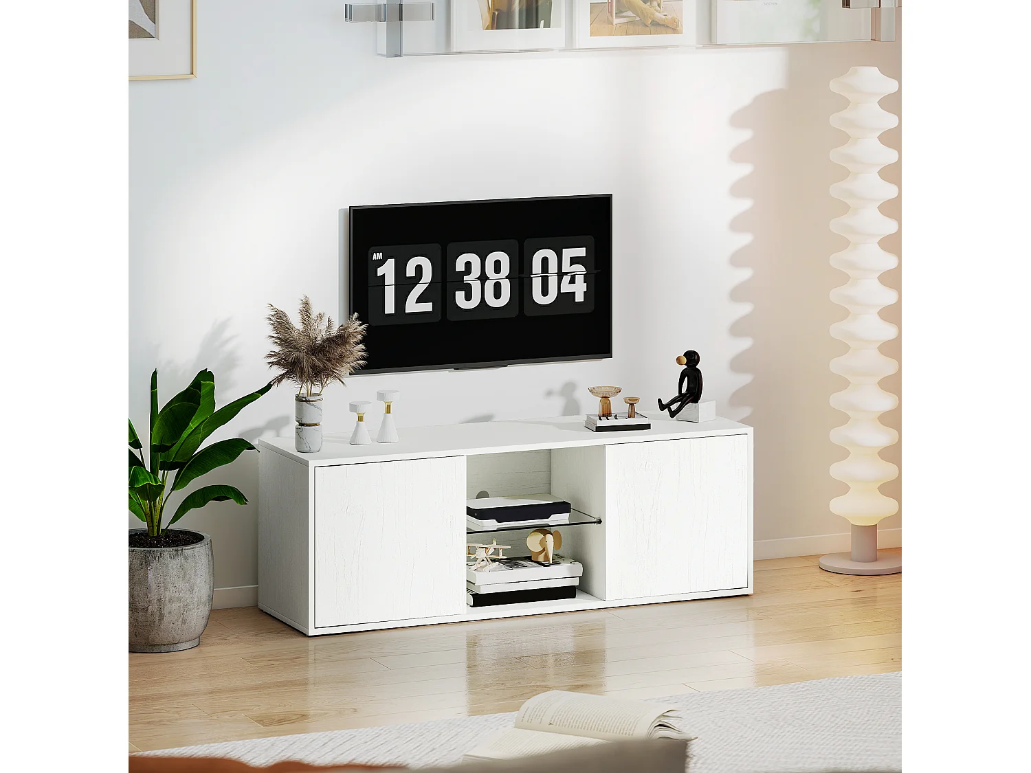 Mobile porta tv fino a 55" mobiletto tv sospeso o a terra da 120 cm