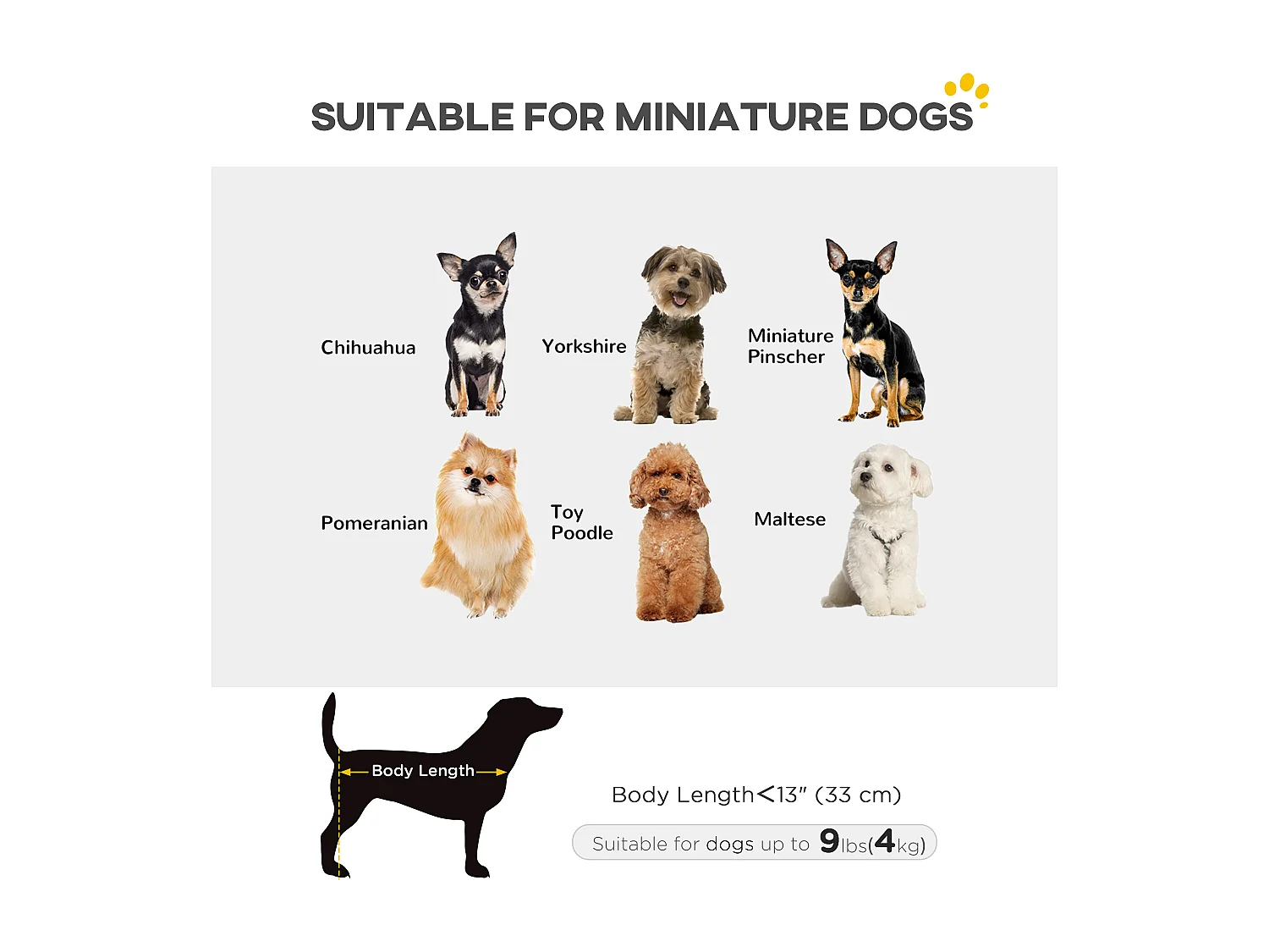 Passeggino per cani pieghevole con borsa e cuscino blu scuro