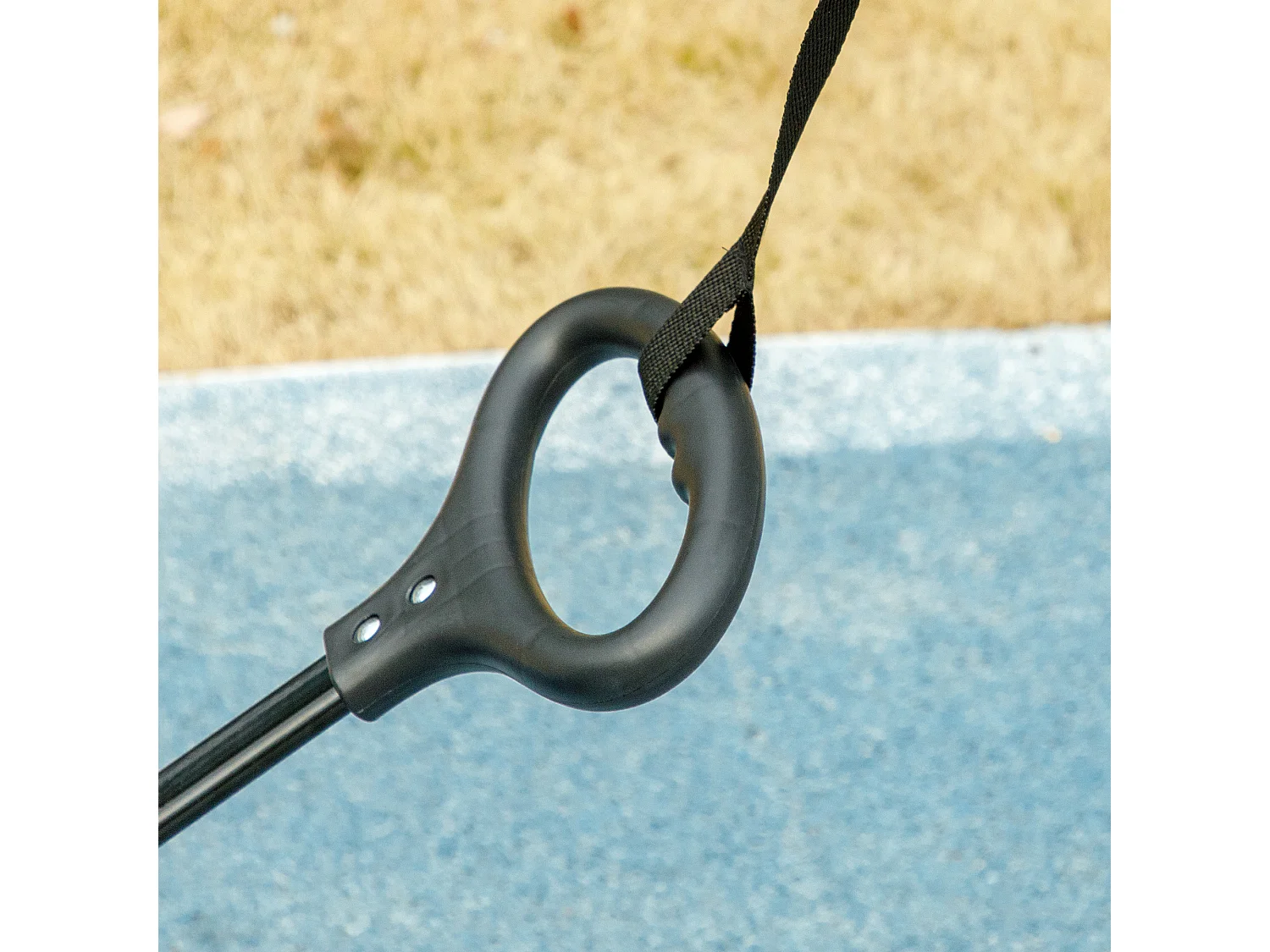 Passeggino per cani pieghevole con borsa e cuscino blu scuro