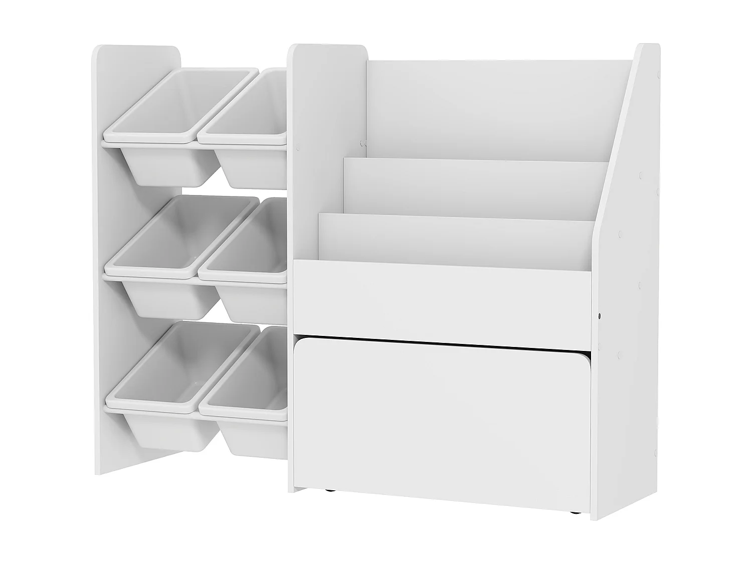 Scaffale portagiochi bambini organizzatore per giocattoli in legno fsc