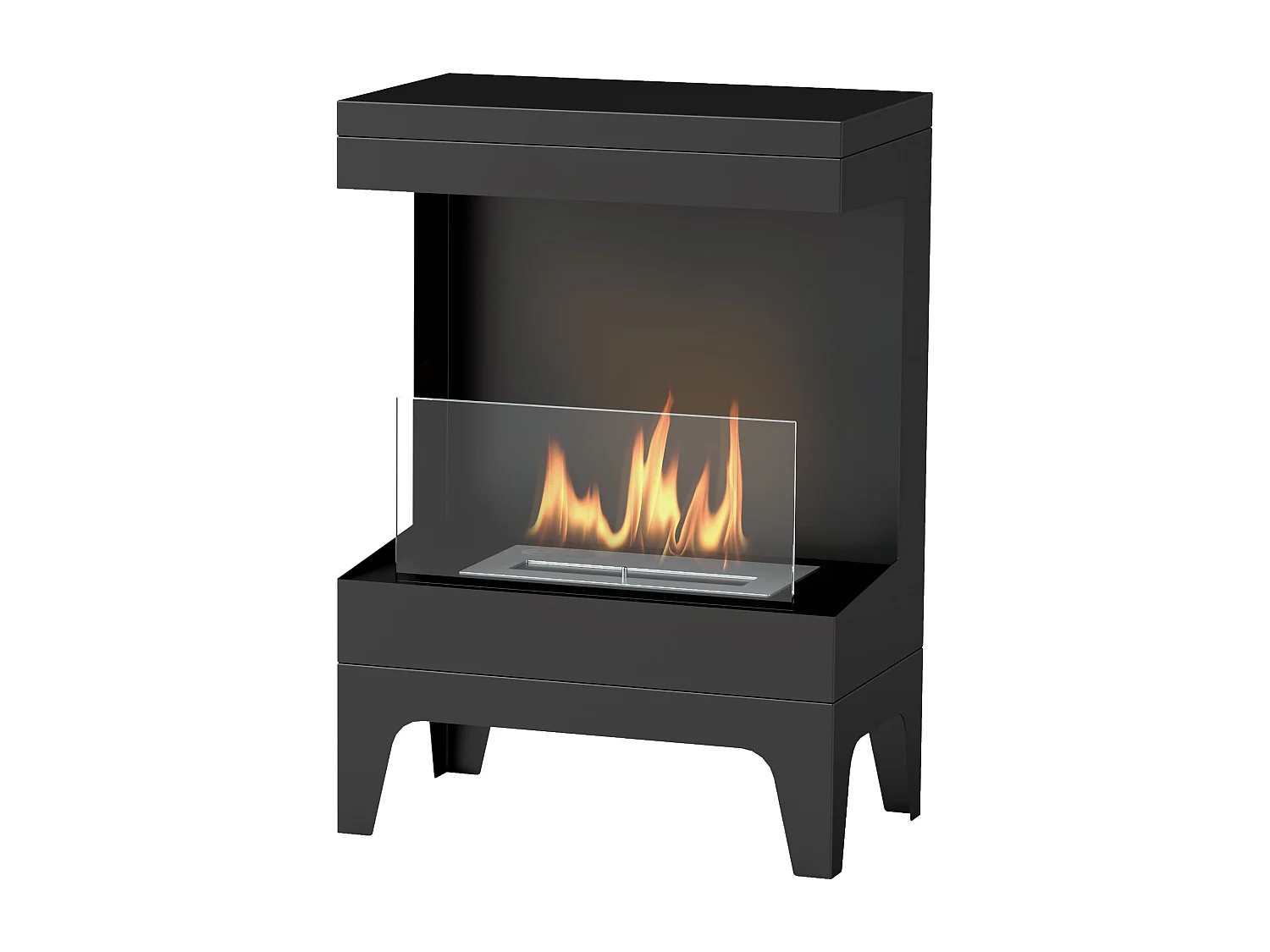 Camino a bioetanolo con bruciatore da 0.9L e durata 3.3 ore nero