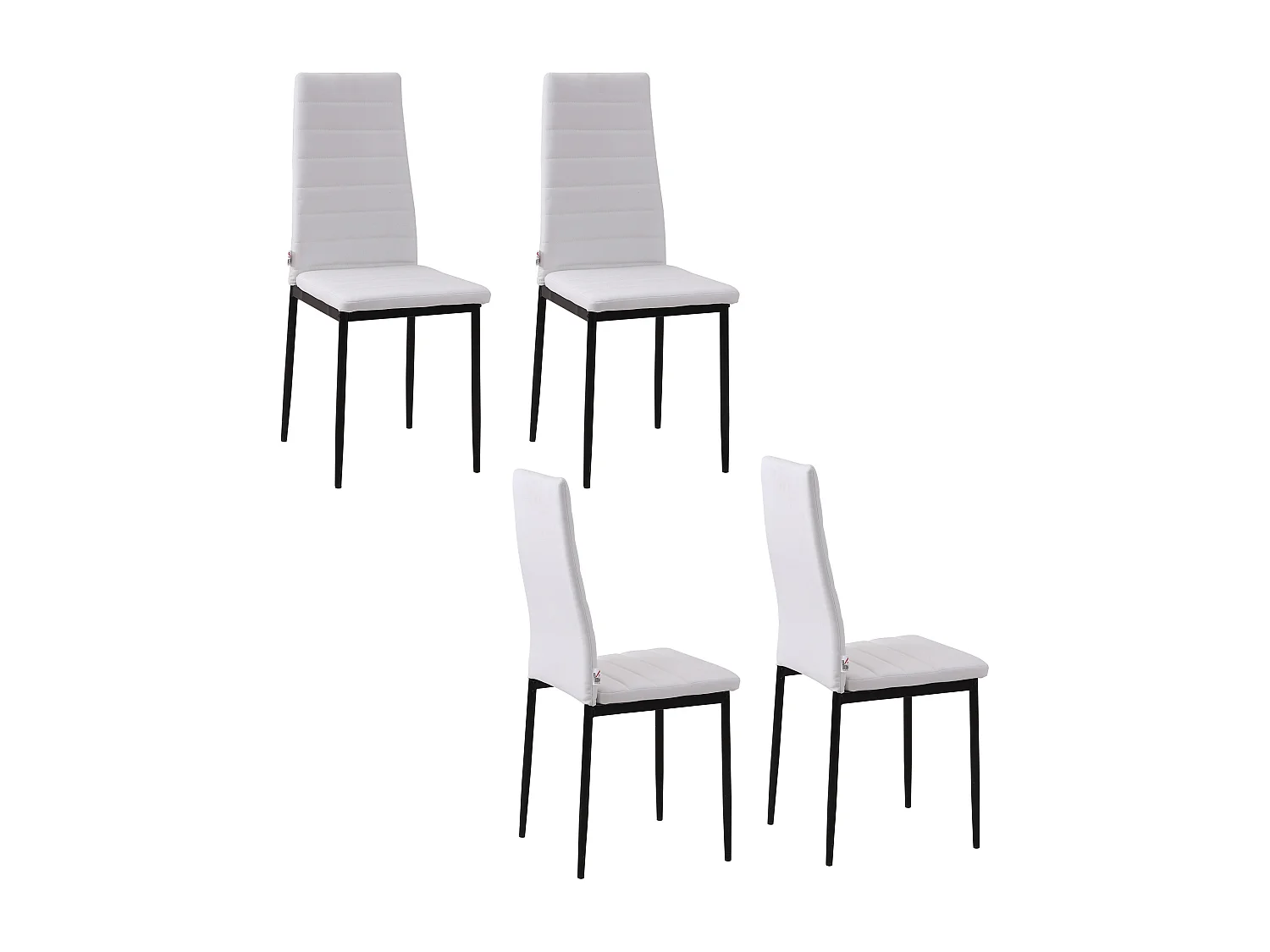 Set 4 sedie imbottite per soggiorno o sala da pranzo