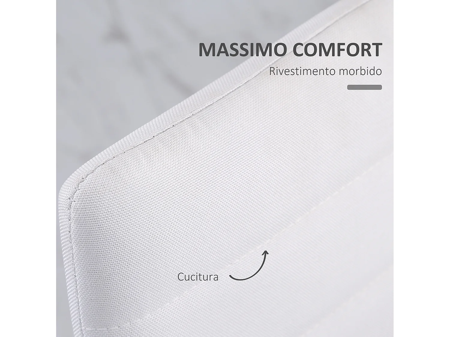 Set 4 sedie imbottite per soggiorno o sala da pranzo