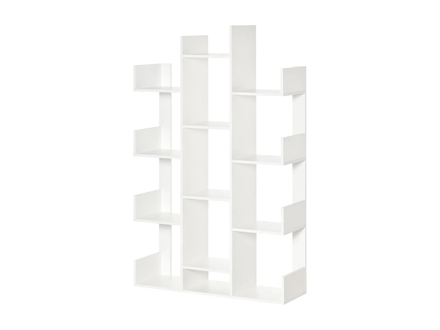 Libreria moderna ad albero 13 ripiani in legno casa e ufficio