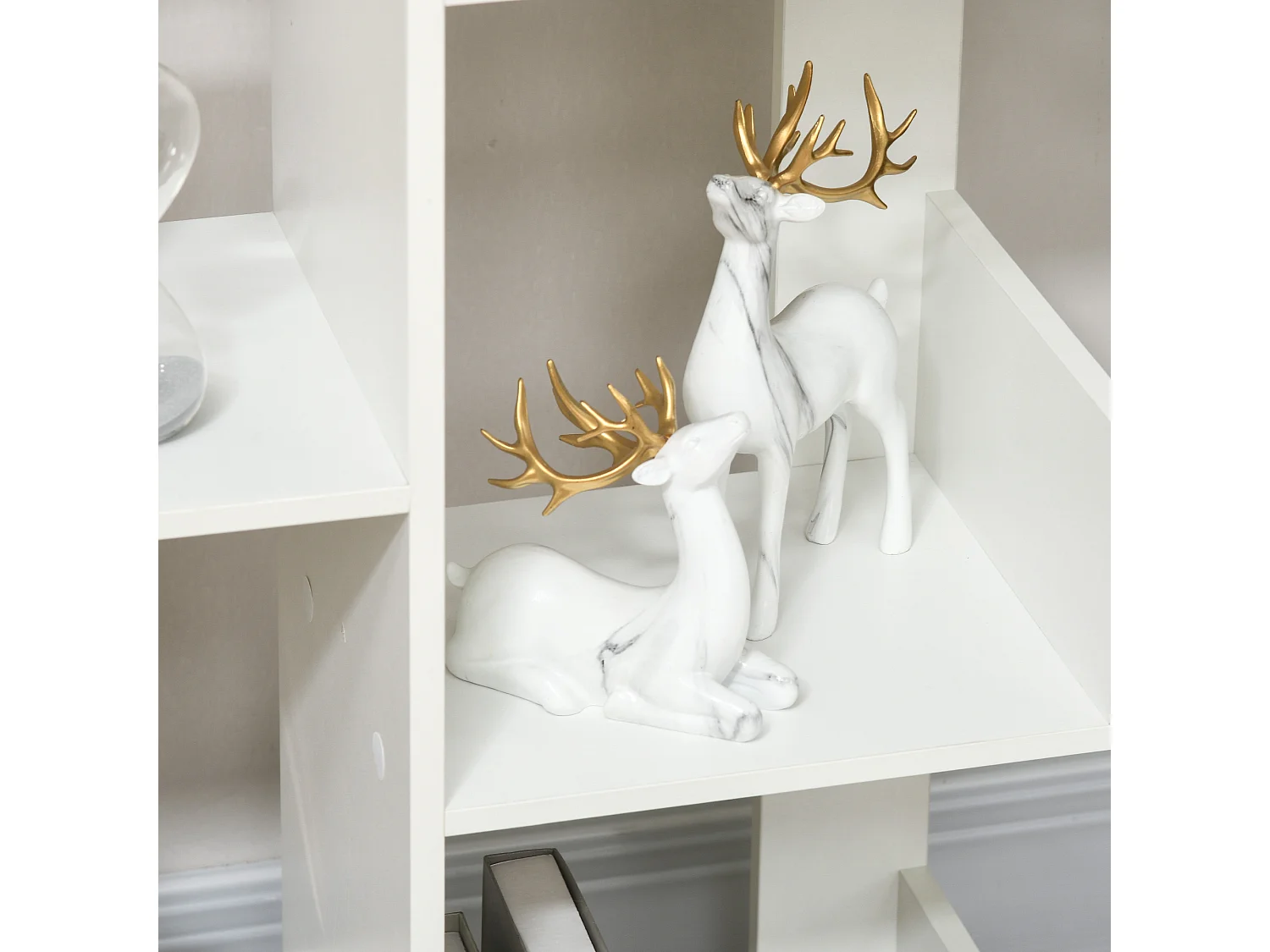 Libreria moderna ad albero 13 ripiani in legno casa e ufficio