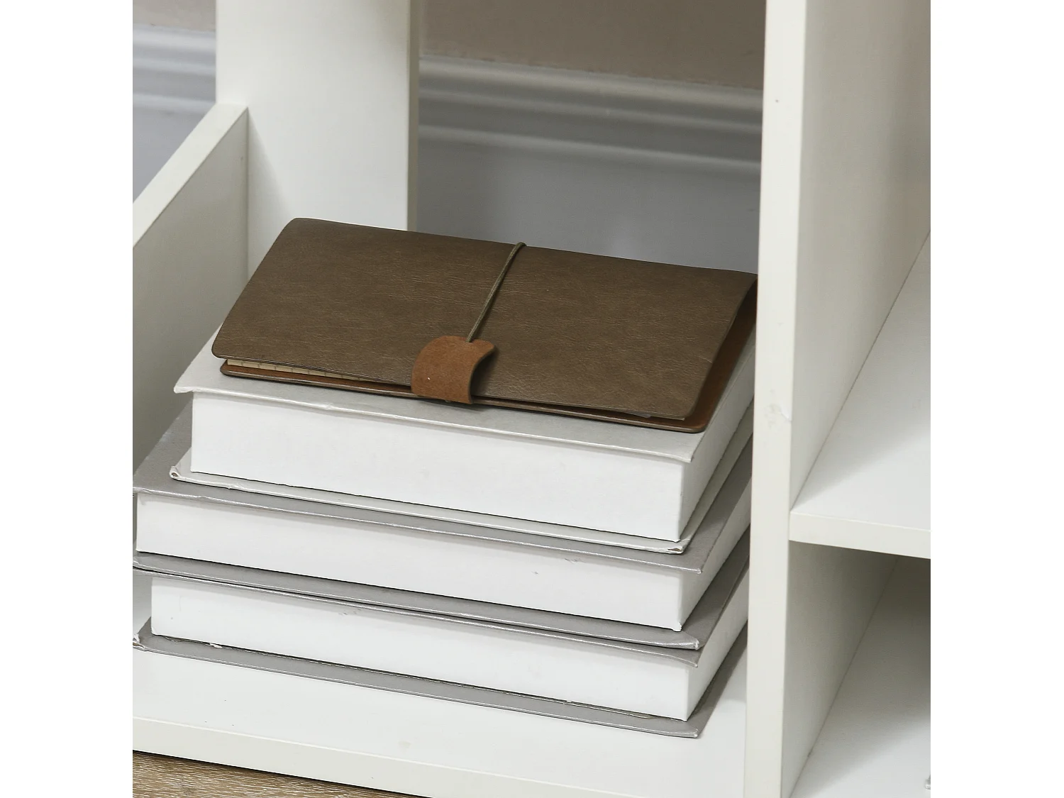 Libreria moderna ad albero 13 ripiani in legno casa e ufficio