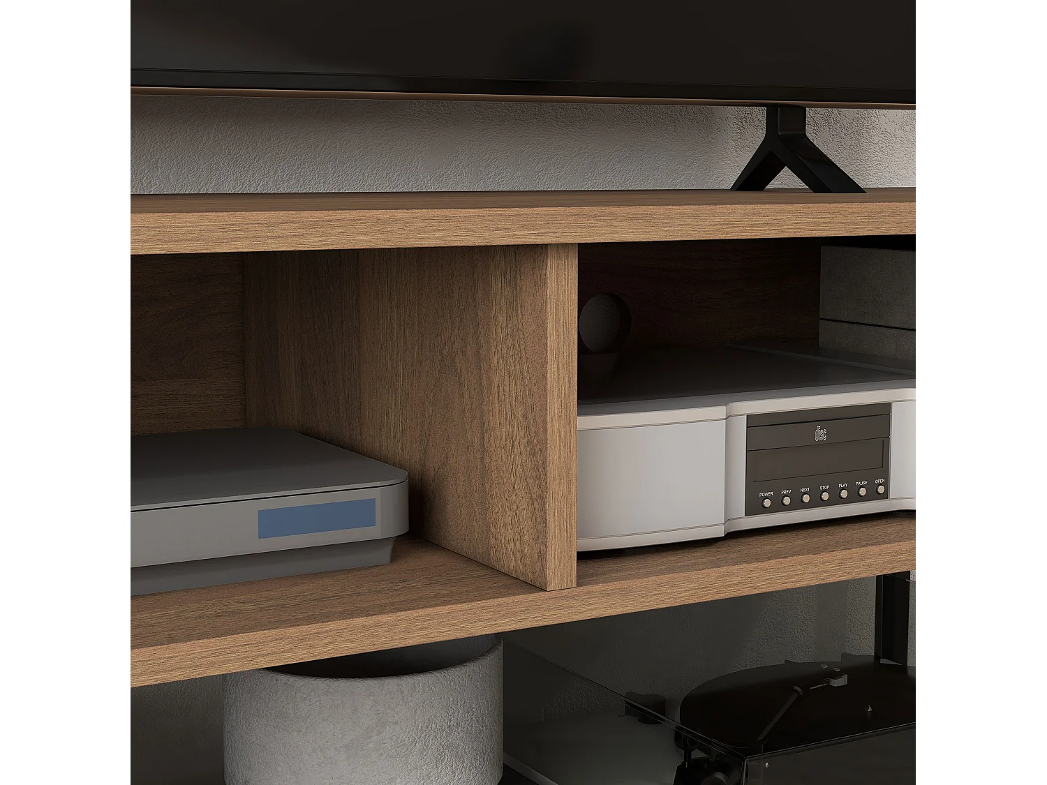 Mobile porta tv fino 48" in stile industriale