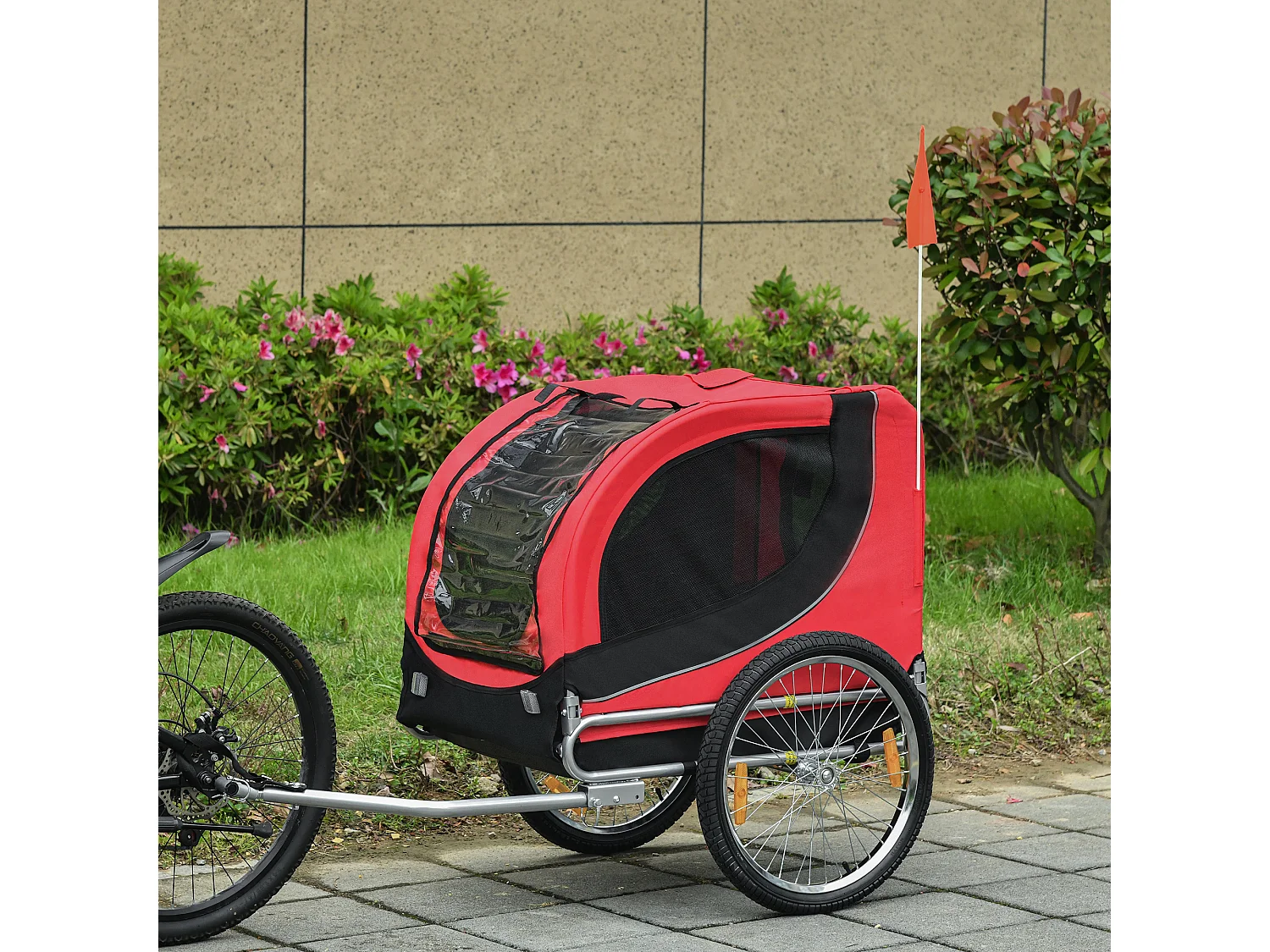 Rimorchio Bici per Animali in Acciaio