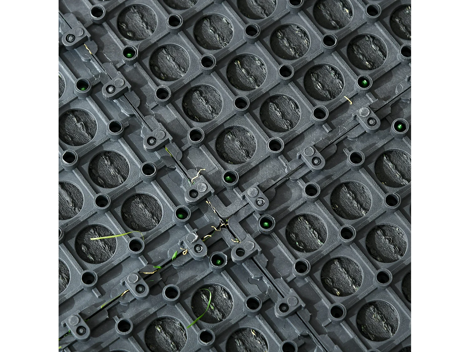 Set 10 piastrelle da giardino con prato sintetico